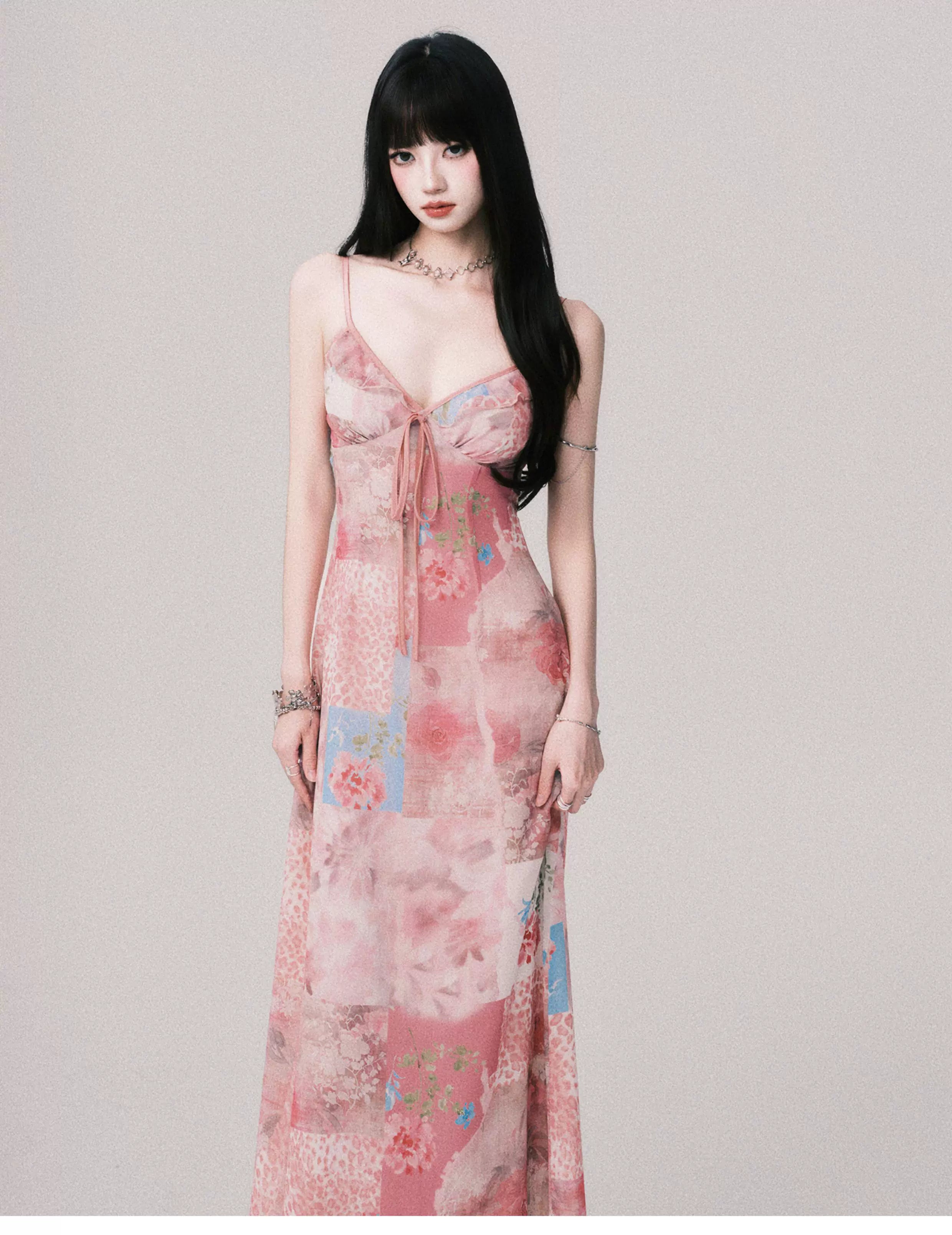 Rose Mosaic Daydream Maxi Dress