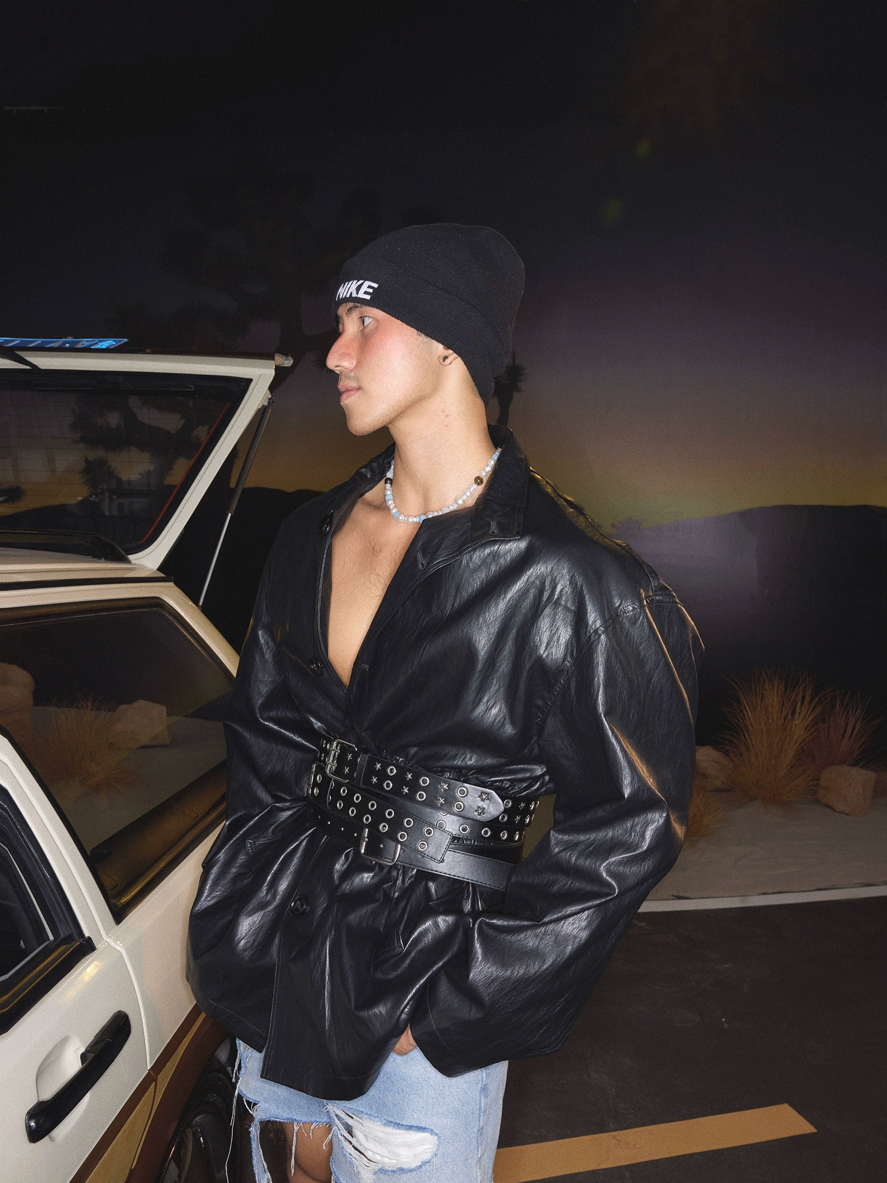 Button Up Drawstring Shirt