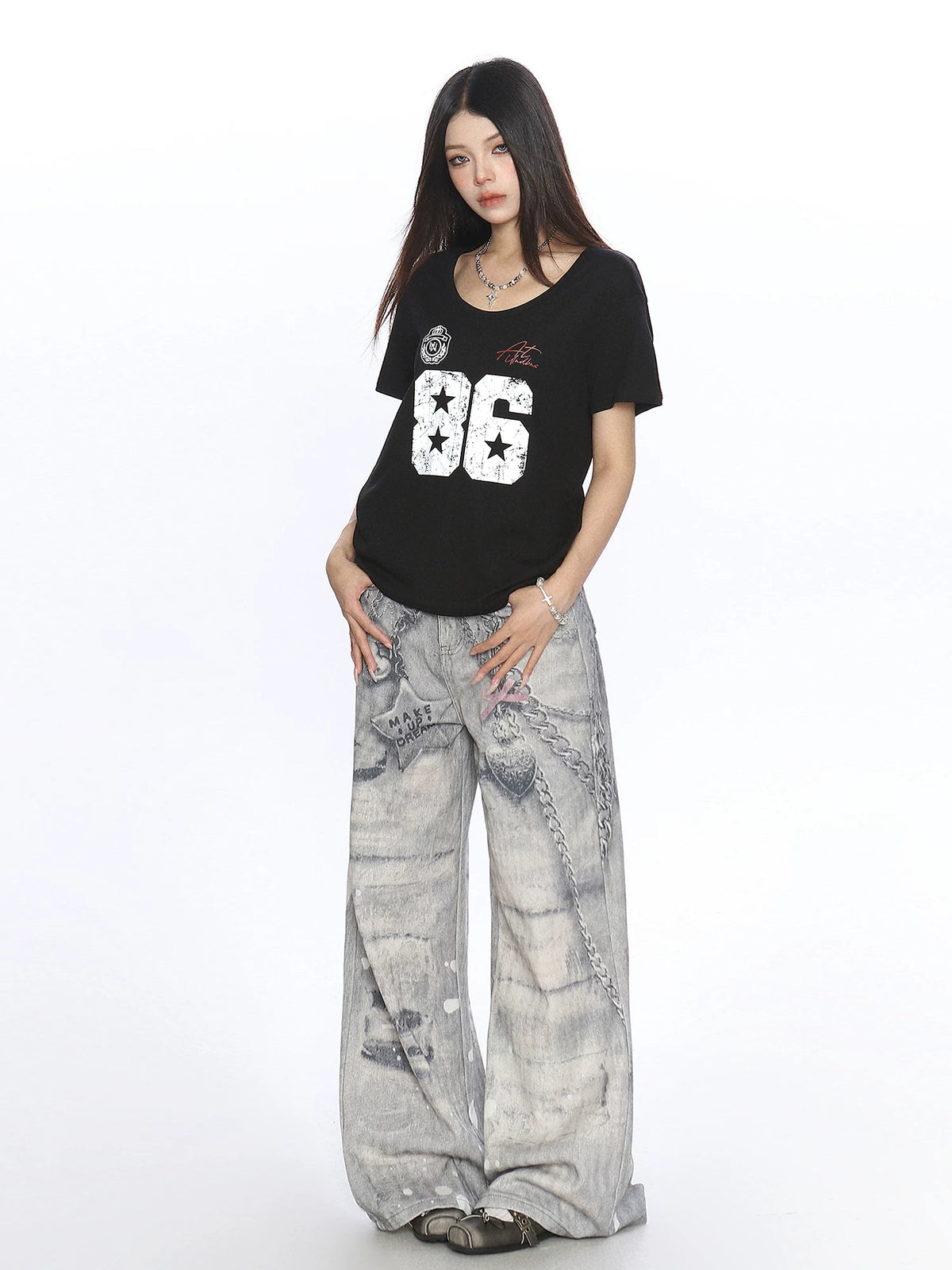 Varsity 86 Scoop Neck Graphic Tee