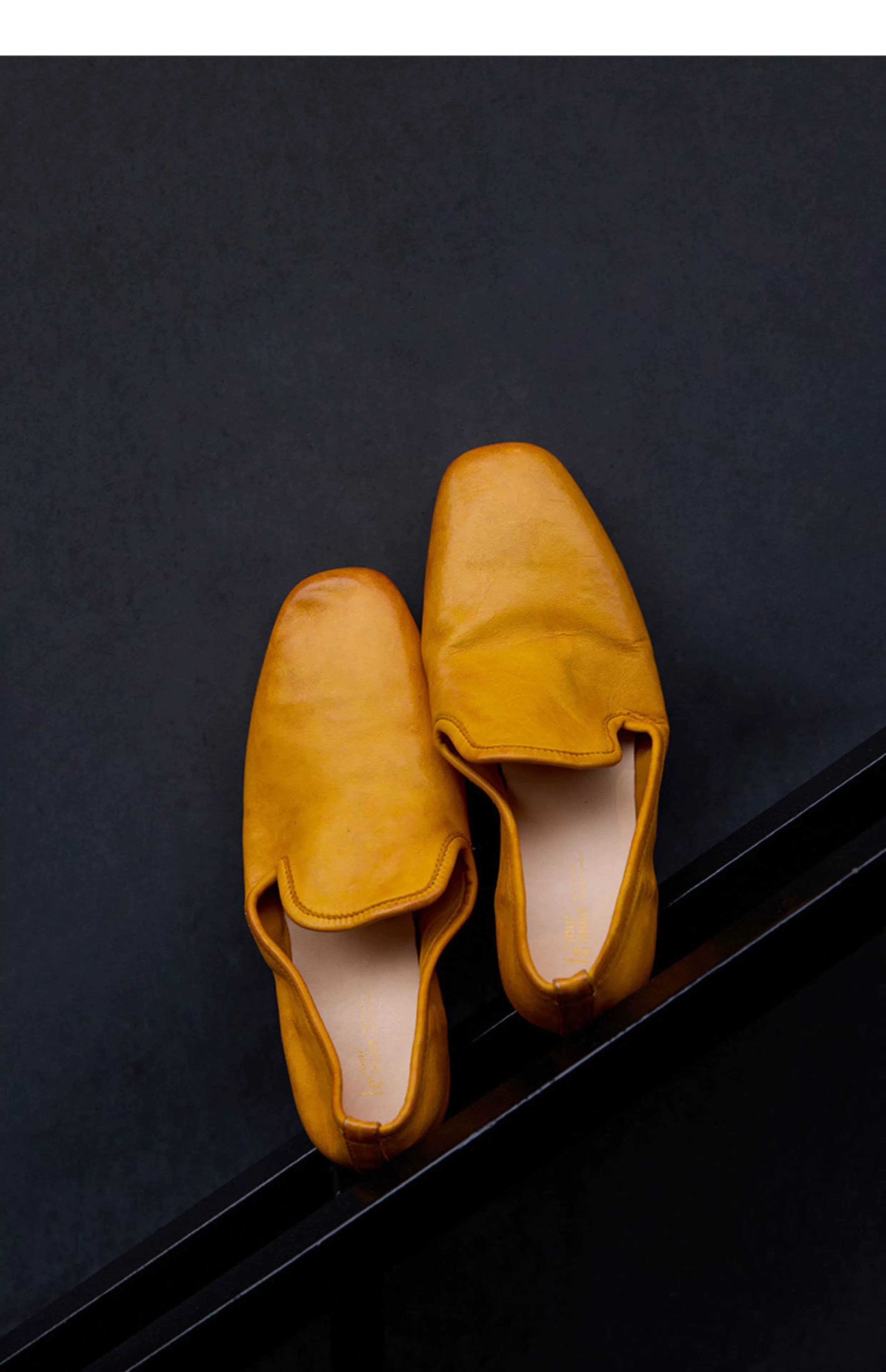 Colorful Leather Square Toe Loafers
