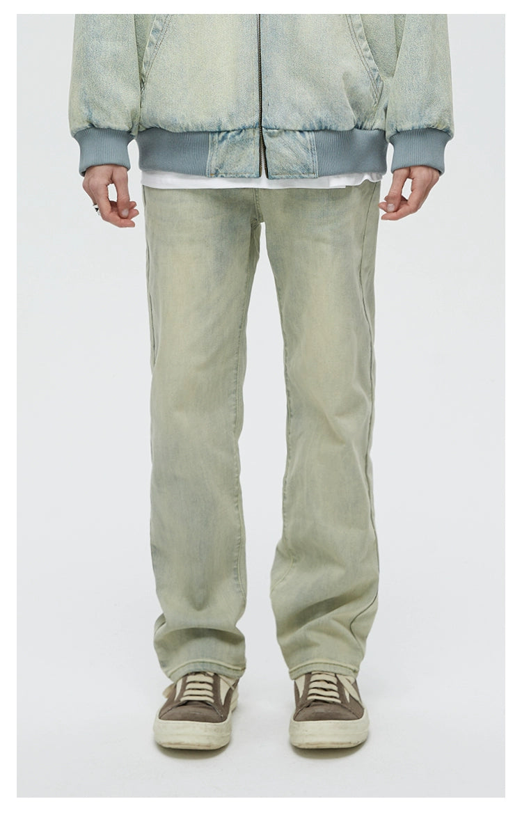 Vintage Light Wash Straight-Leg Jeans