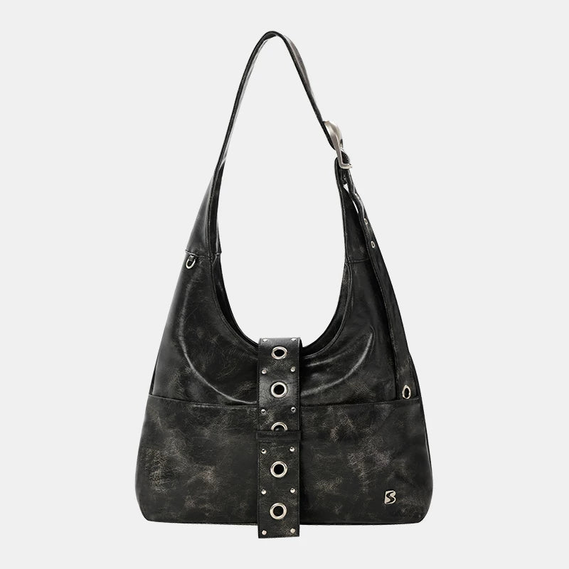 Midnight Rivet Harness Hobo