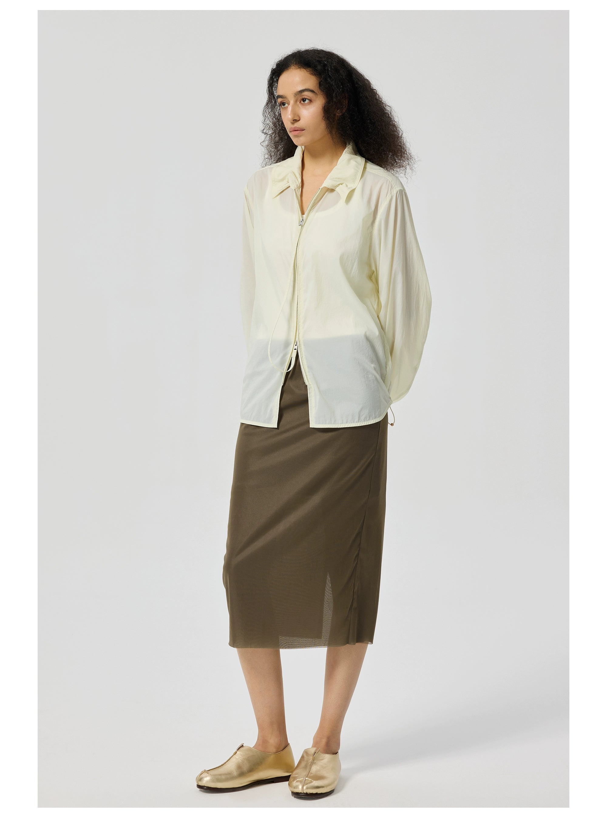 Knee-Length Straight Skirt
