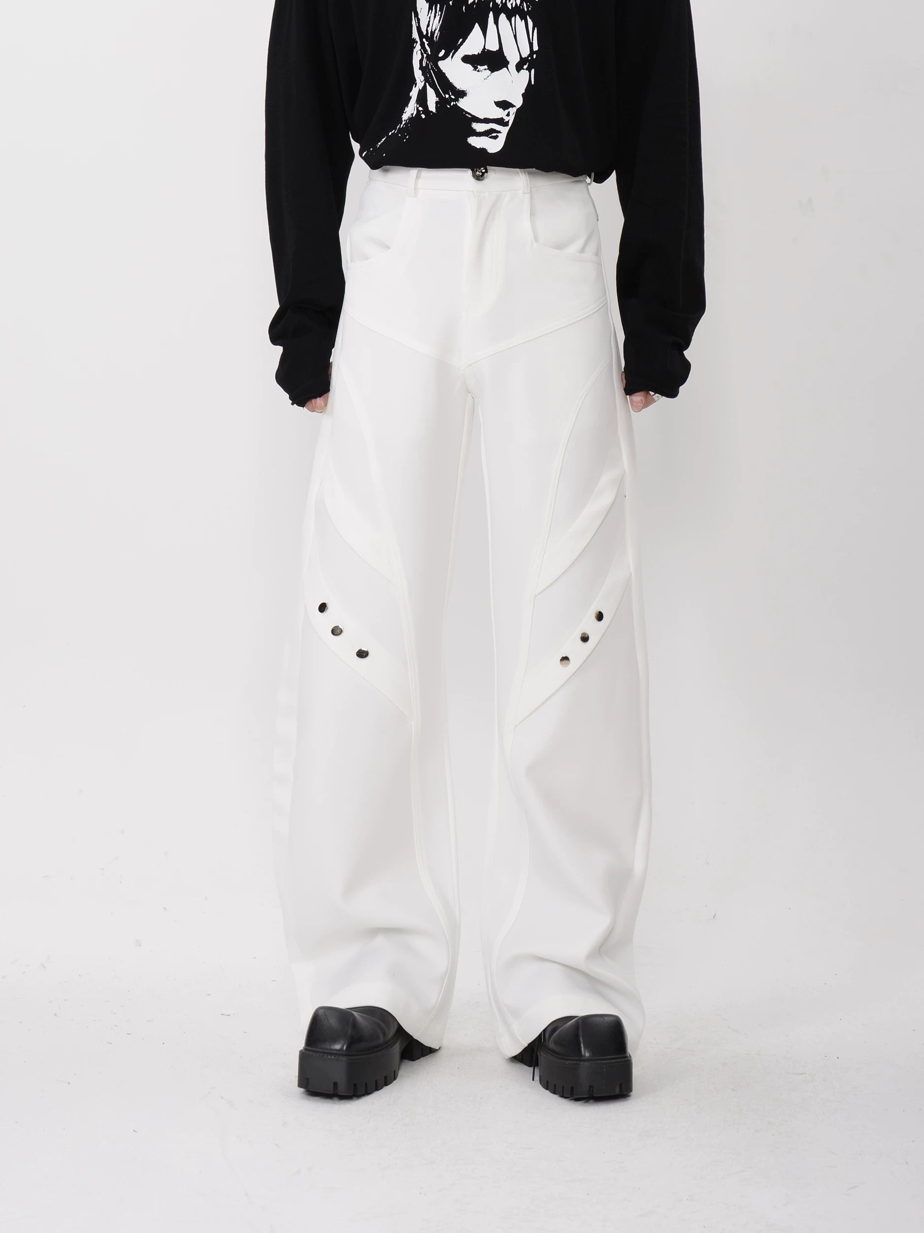 Polar Circuit Paneled Wide Trousers