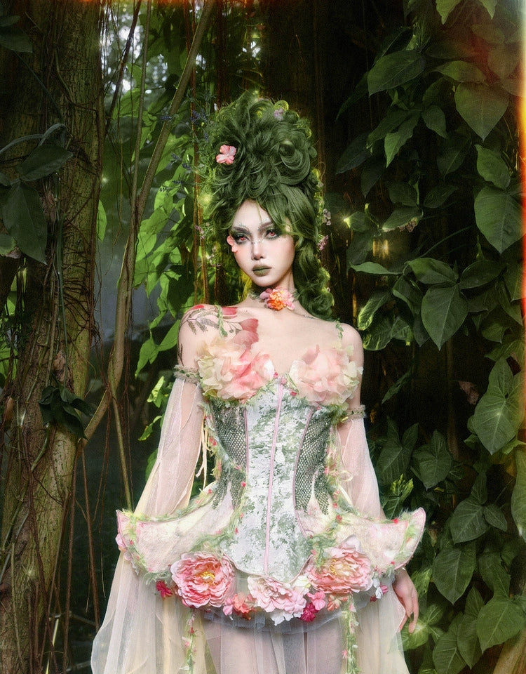 Garden Fairy Floral Dress Set