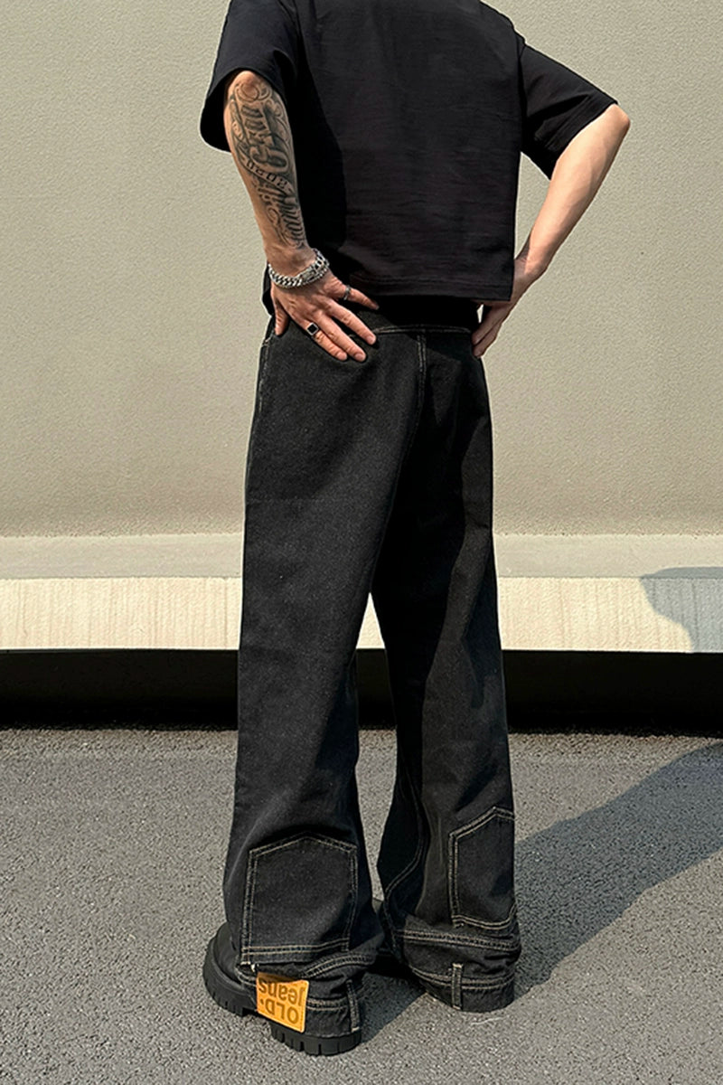 Old Jeans Block Pocket Denim Shorts