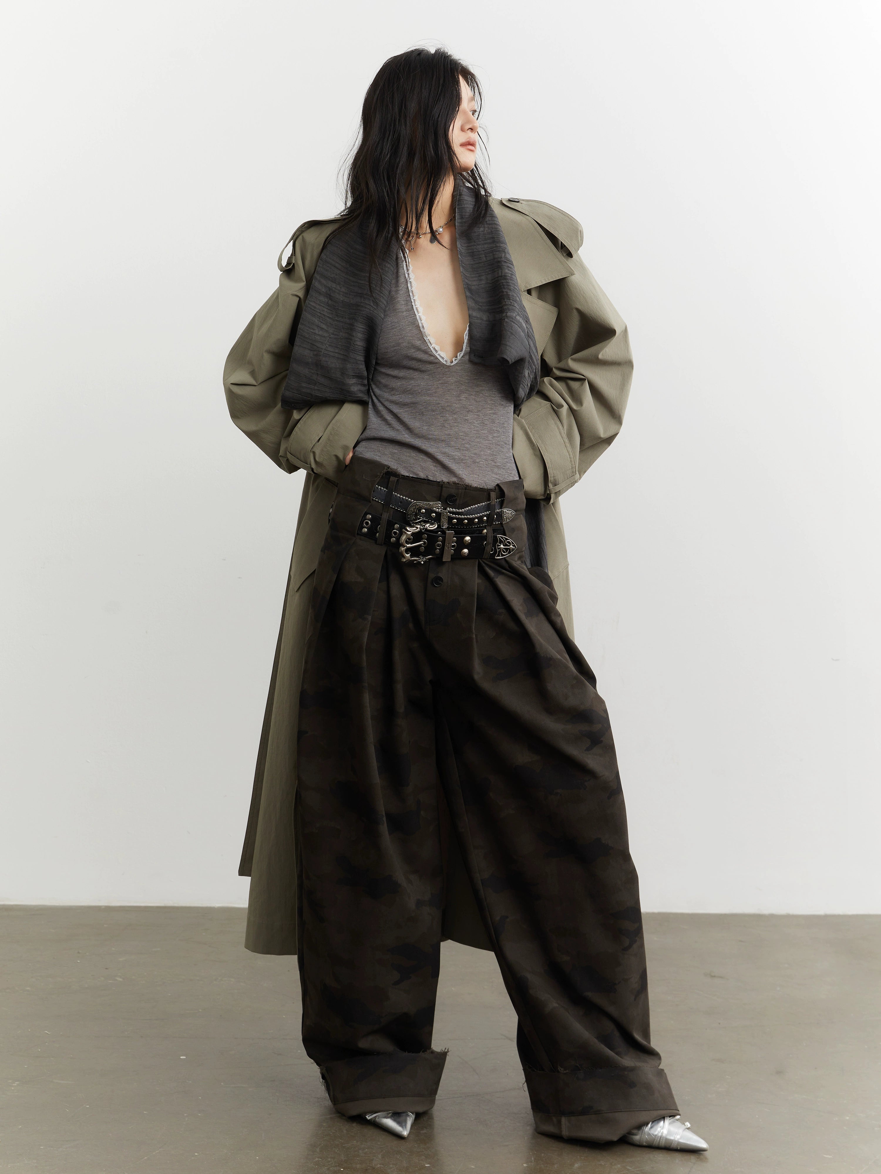 Shadow Veil Wide Camo Trousers