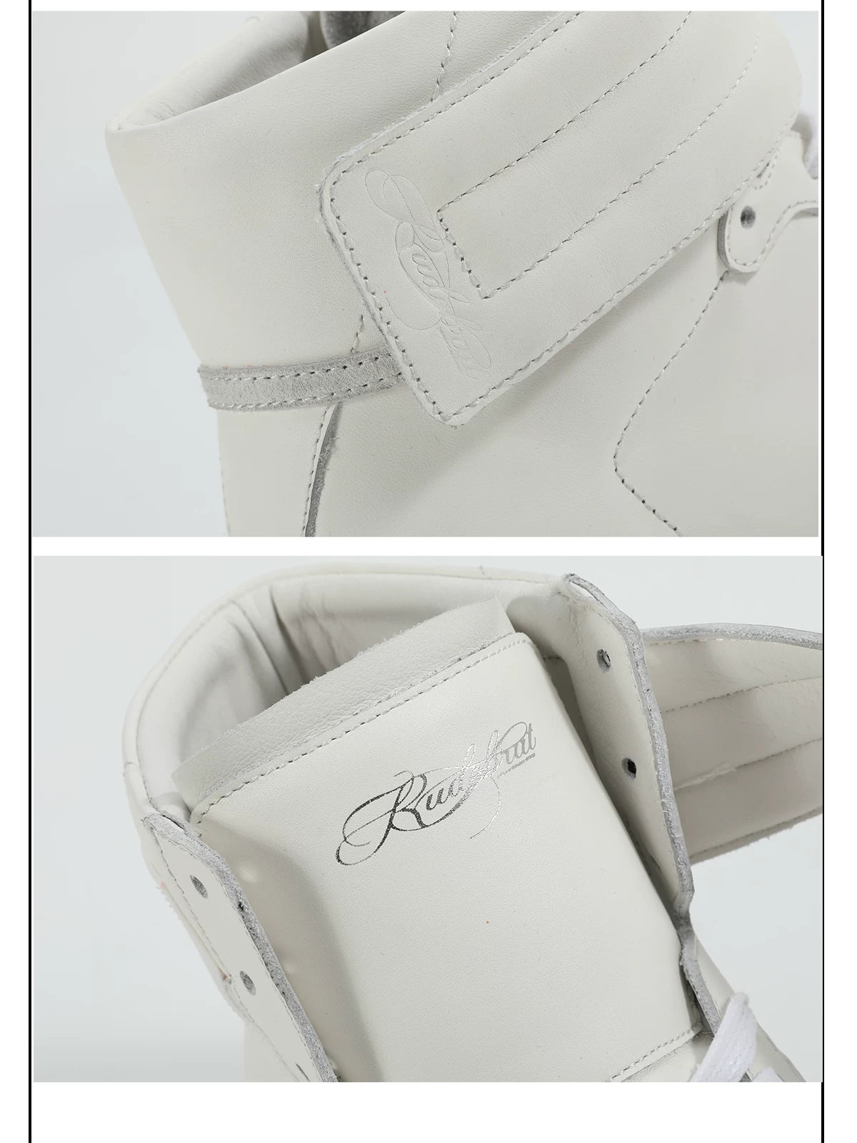 Elevate Rivet Strap Lift High‑Top Sneakers