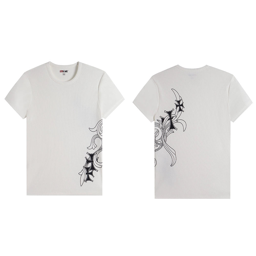 Tattoo Graphic Fitted T-Shirt