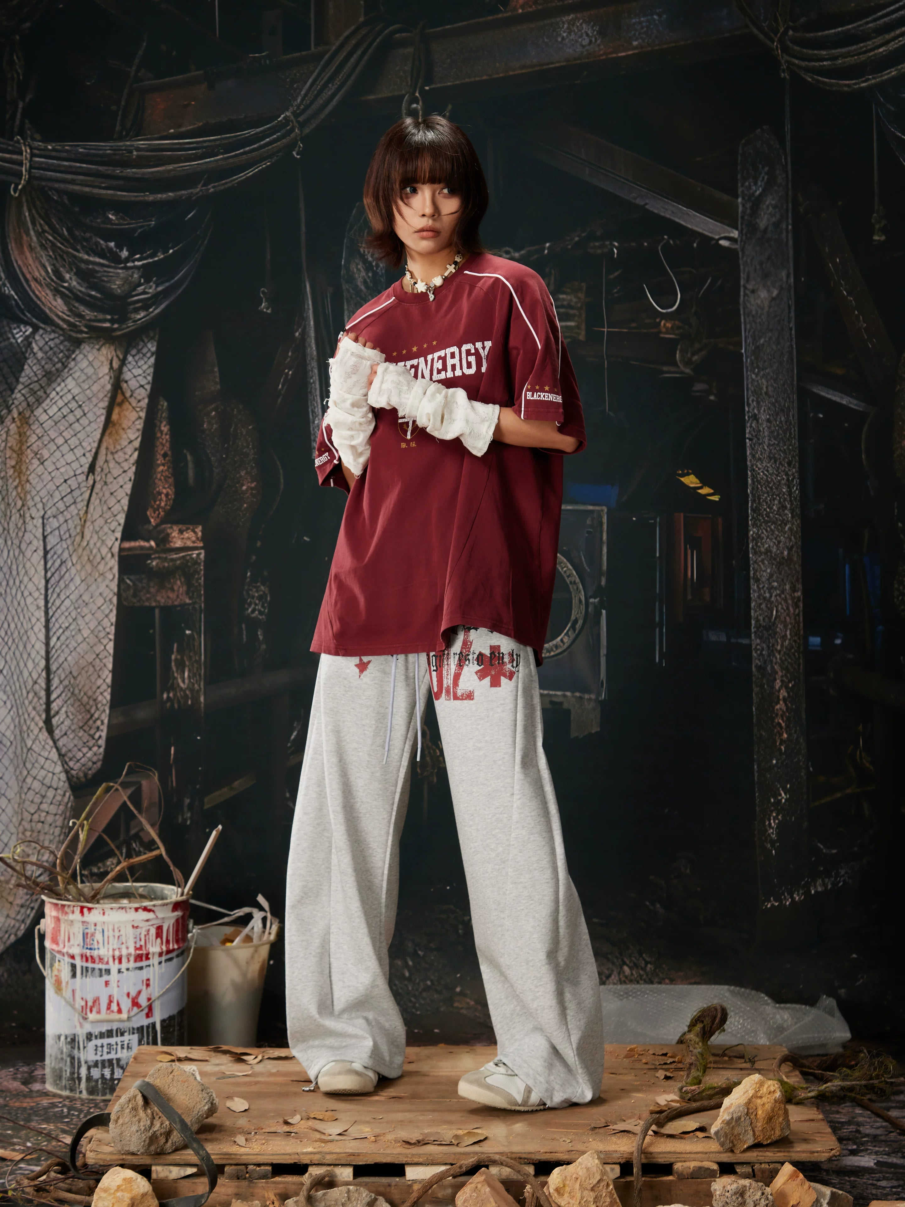 Starbound Script Varsity Stripe Sweatpants