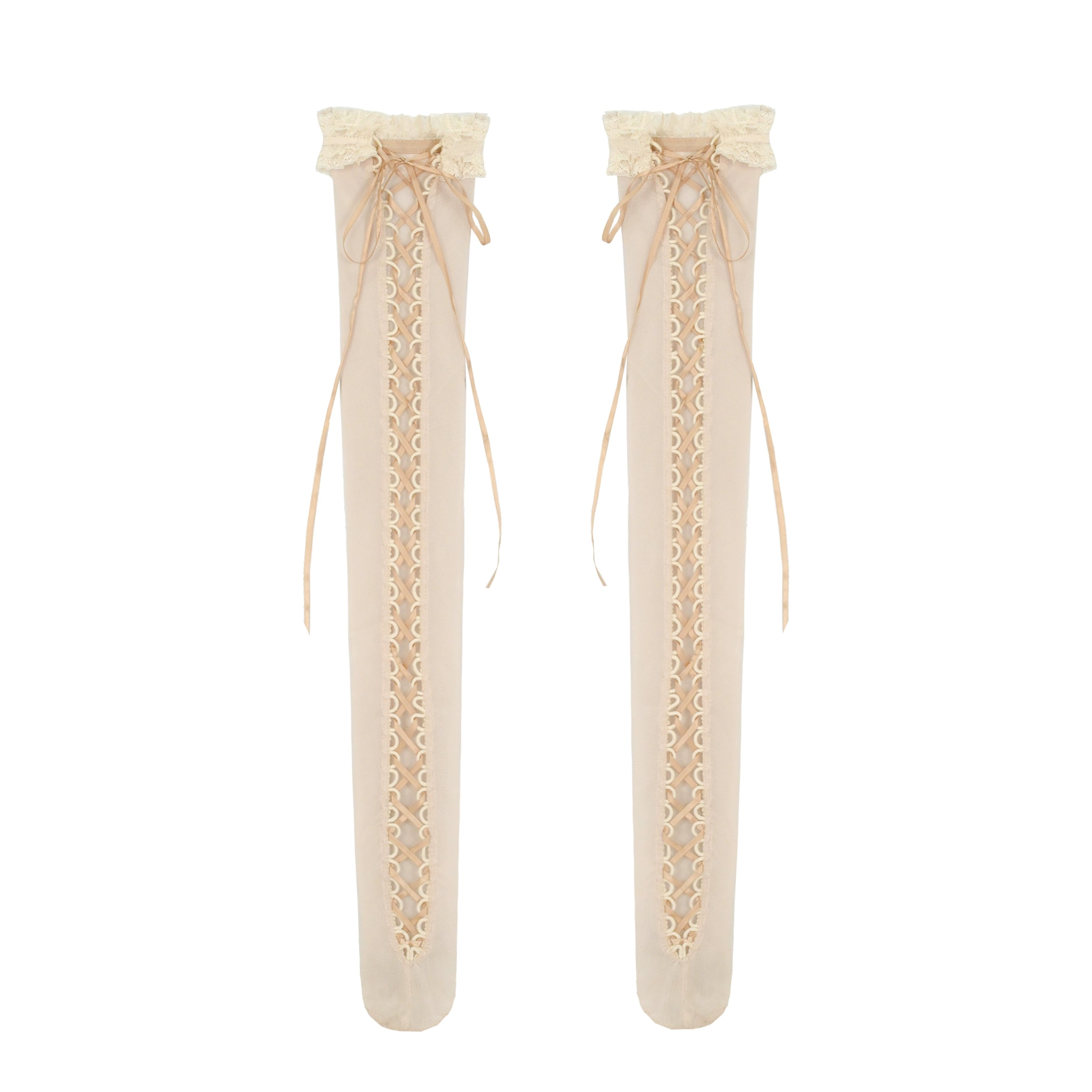 Vintage Lace Heart Patchwork Mini Skirt