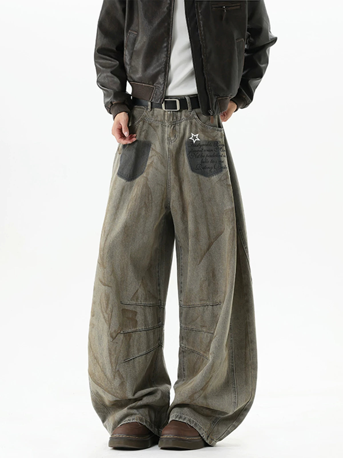 Rust Drift Graffiti Balloon Jeans
