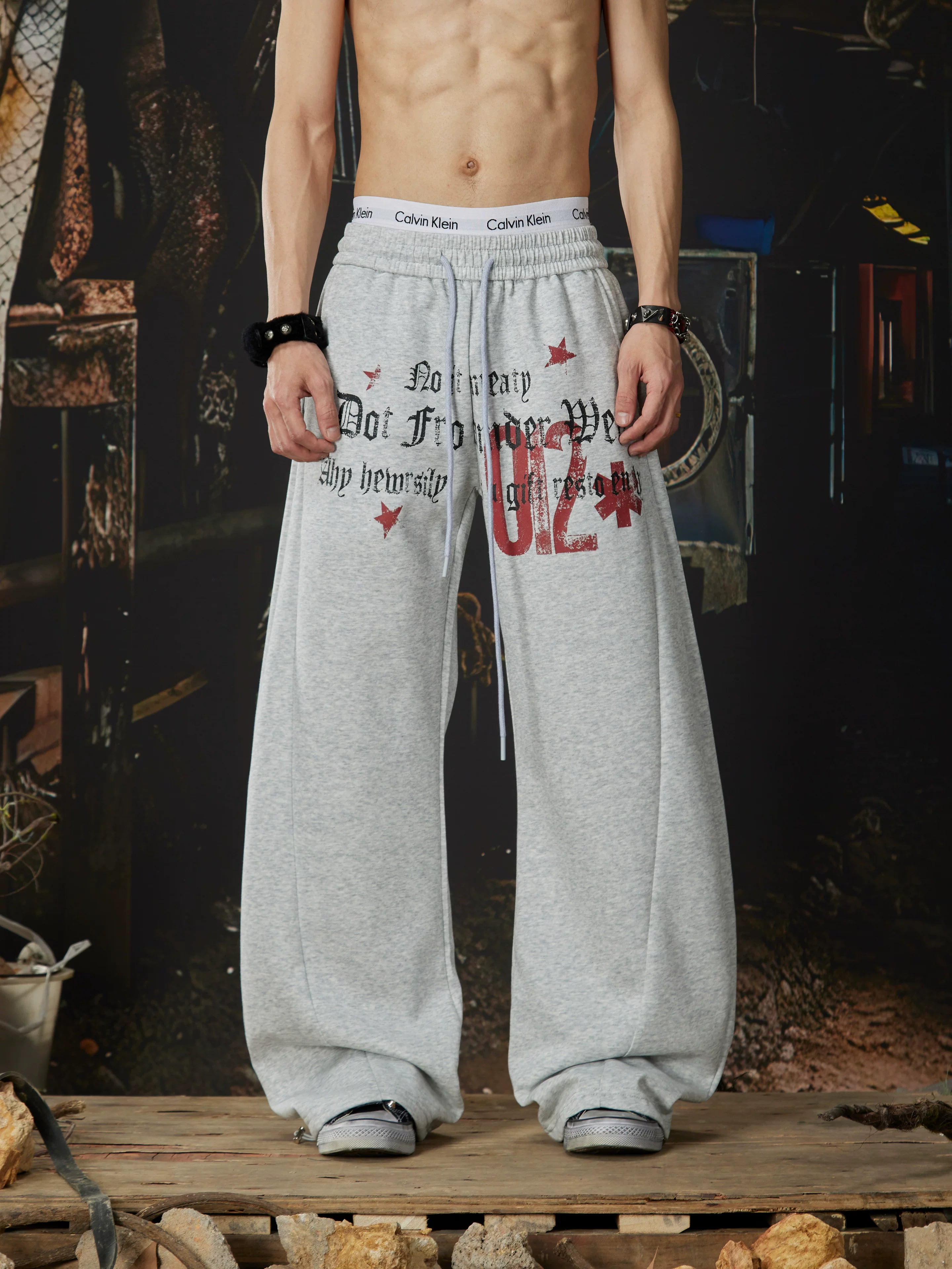 Starbound Script Varsity Stripe Sweatpants