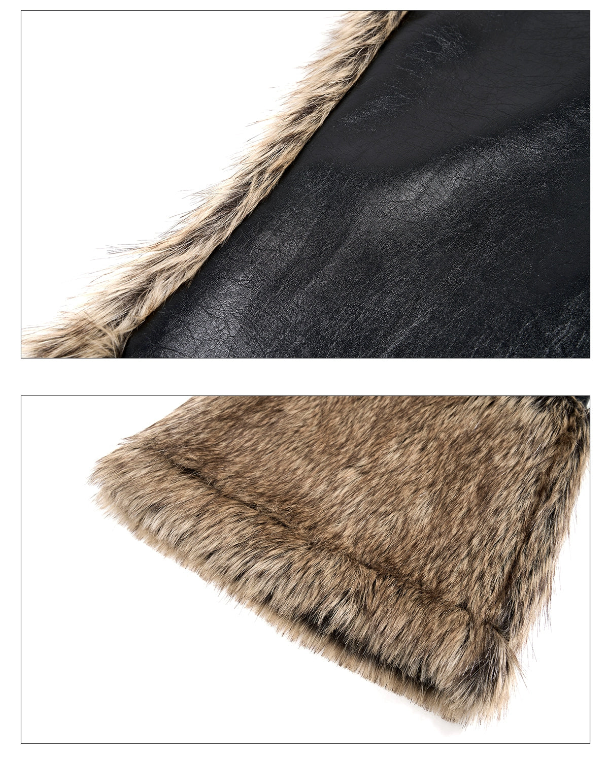 Wildfang Midnight Faux Fur Moto Jacket and Pants Setup