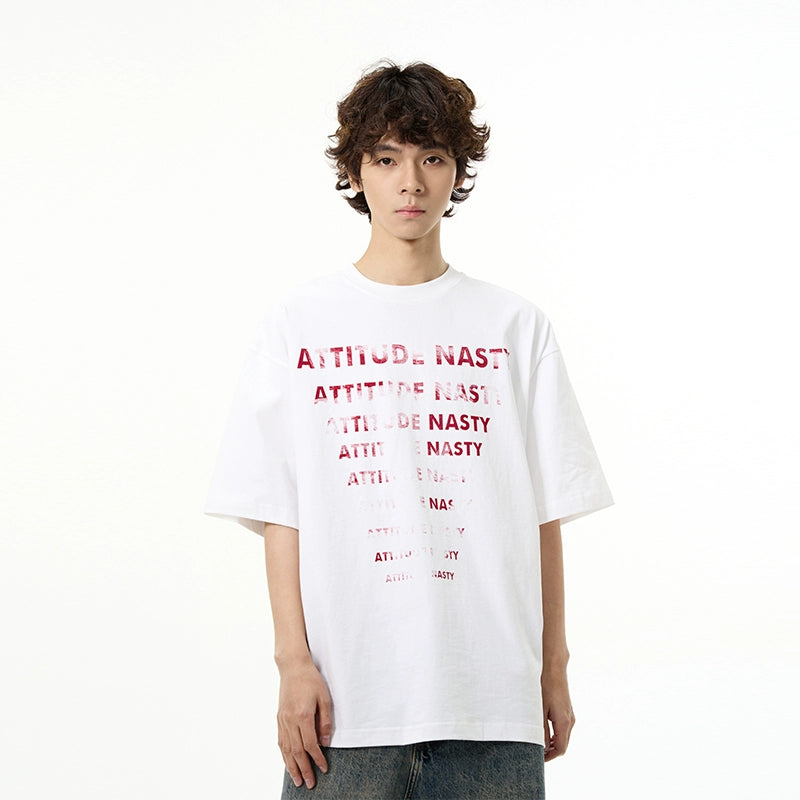 Attitude Nasty Graphic Oversized T-Shirt