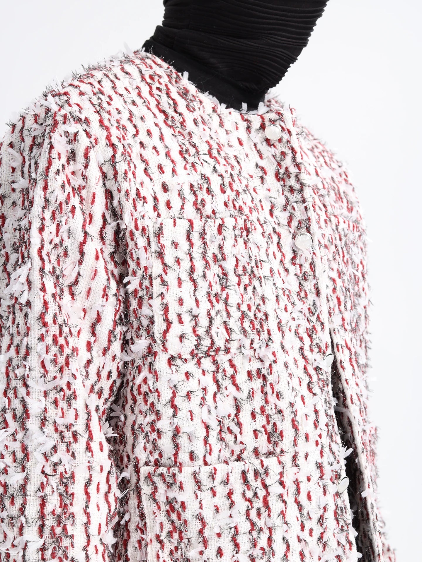 Frostbite Shard Textured Bouclé Jacket