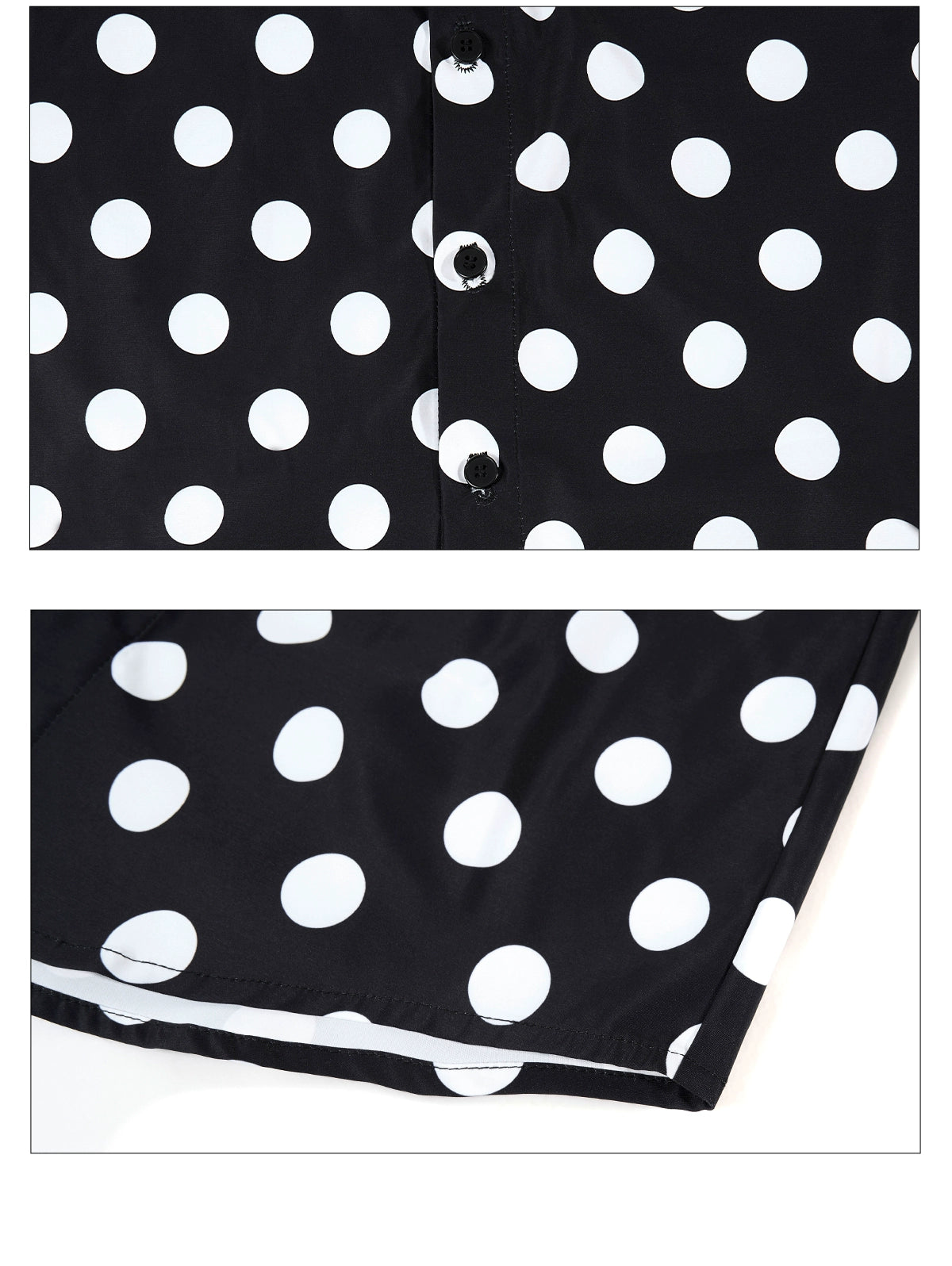 Polka Dot Track Stripe Shirt