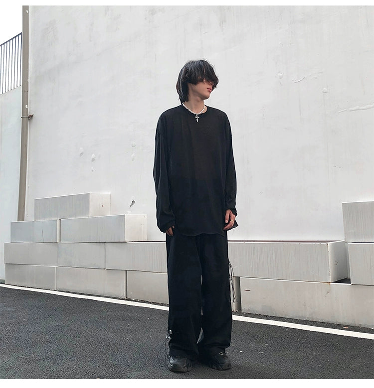 Cloudy Drape Oversized Knit Top