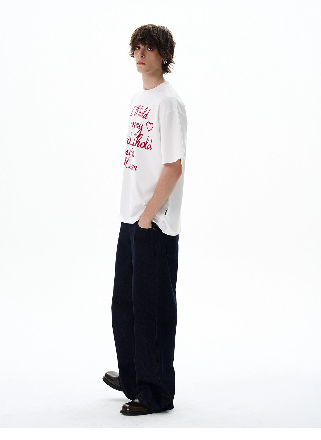 Heaven Script Heart Graphic Tee