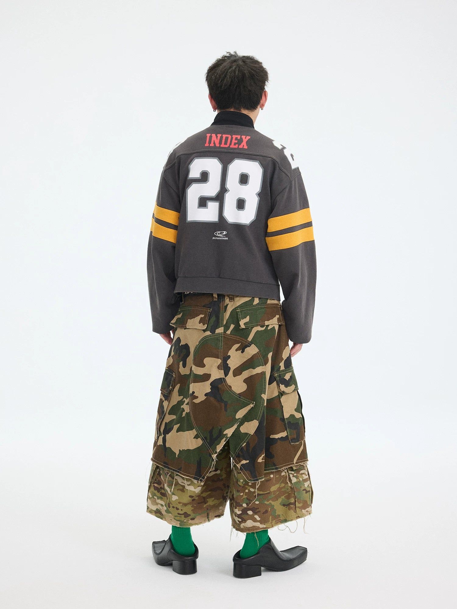 Protocol 28 Gridiron Cropped Jacket