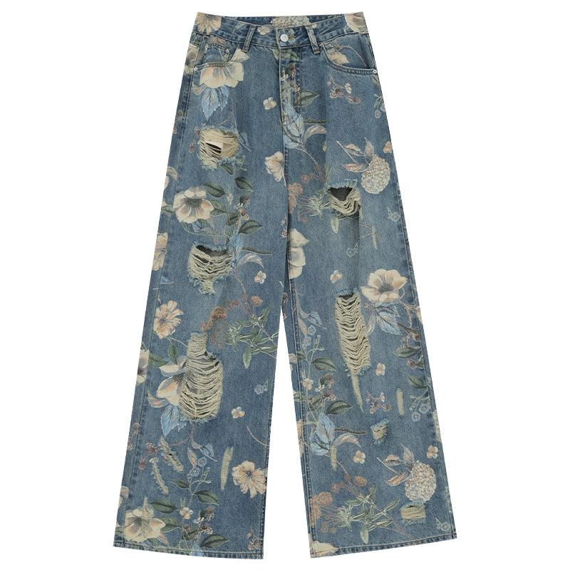 Breezy Bloom Delessed Wide Bein Jeans