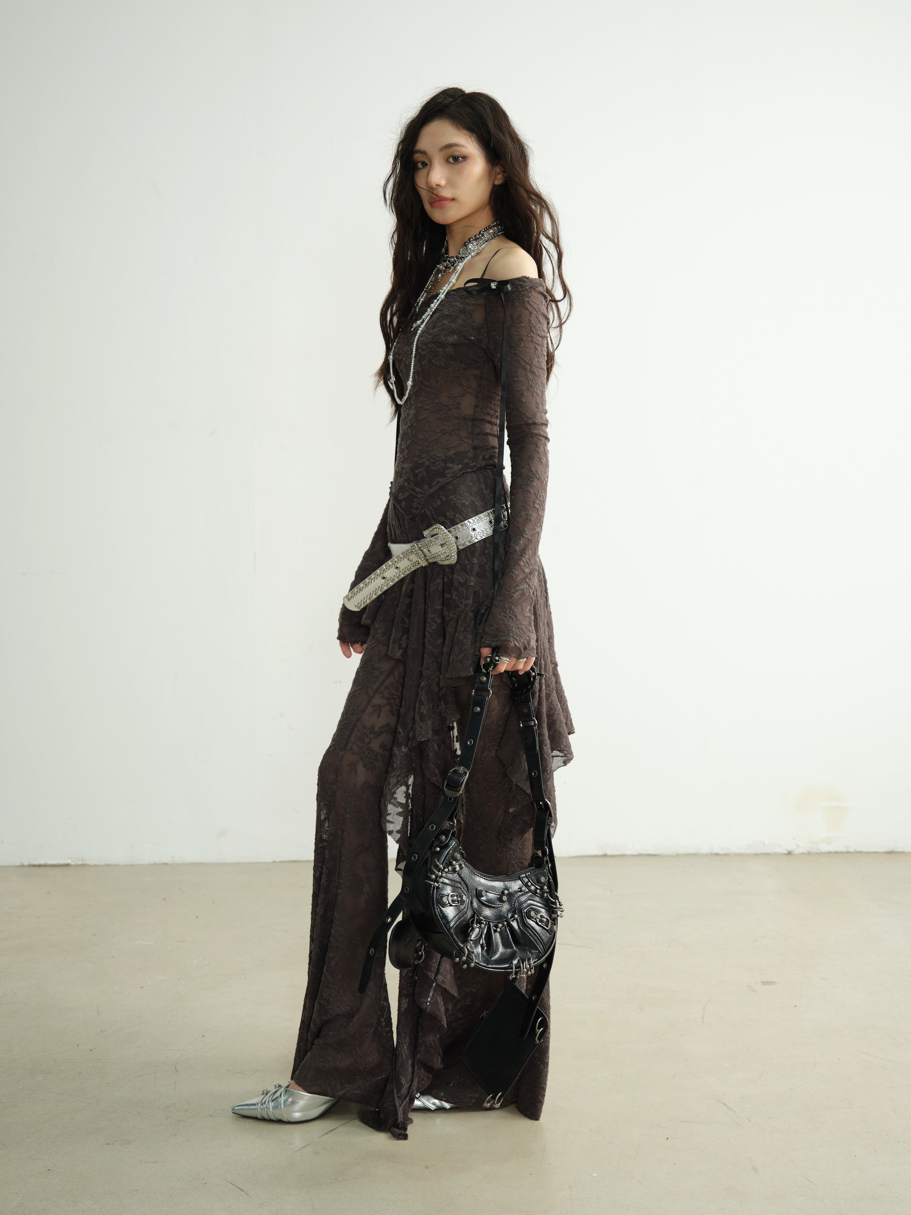 Textured Ruffle Dance Pant Set