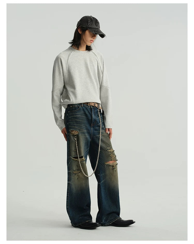 Panelled Crewneck Sweatshirt
