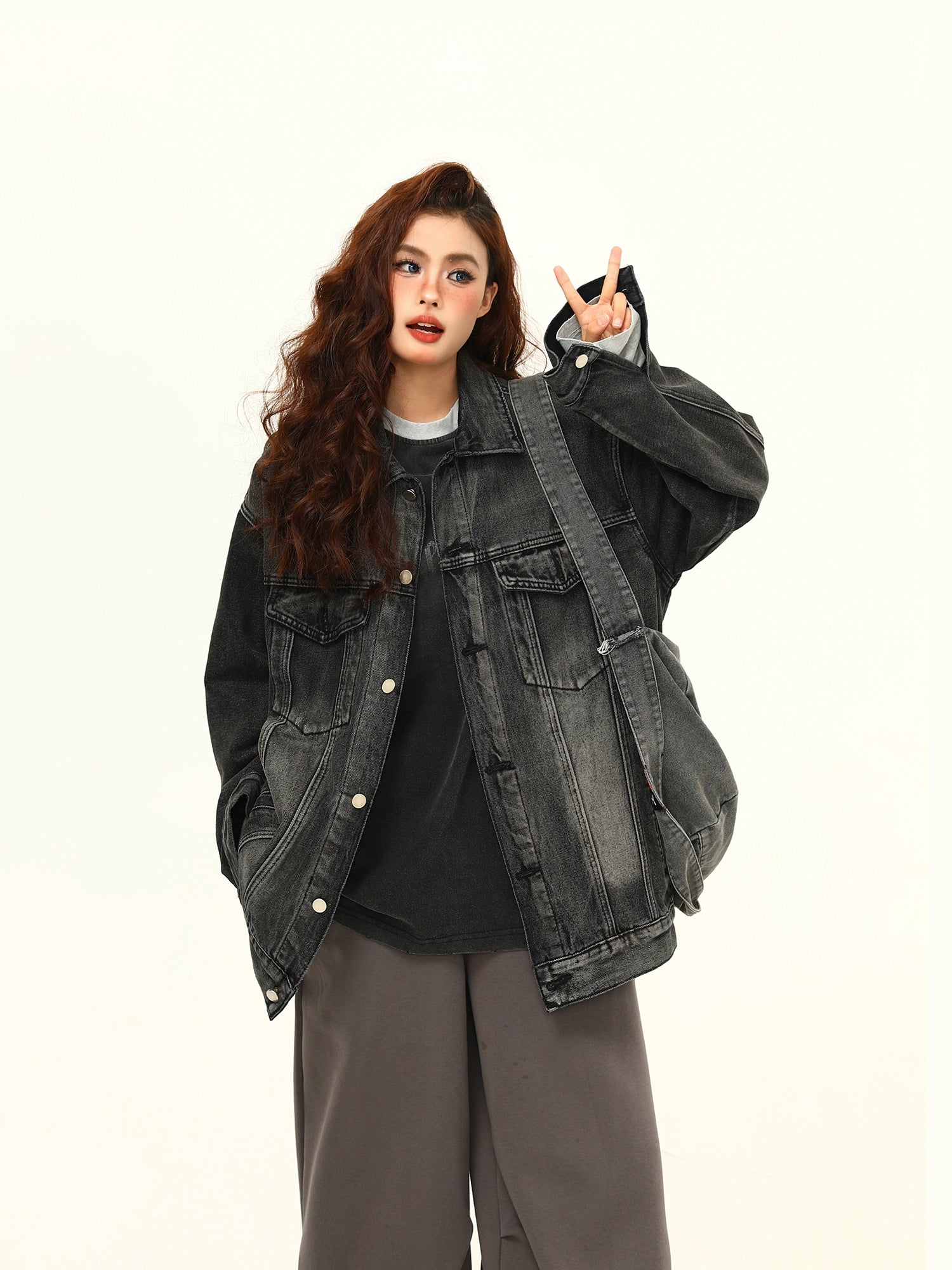 Urban Fade Oversized Denim Jacket