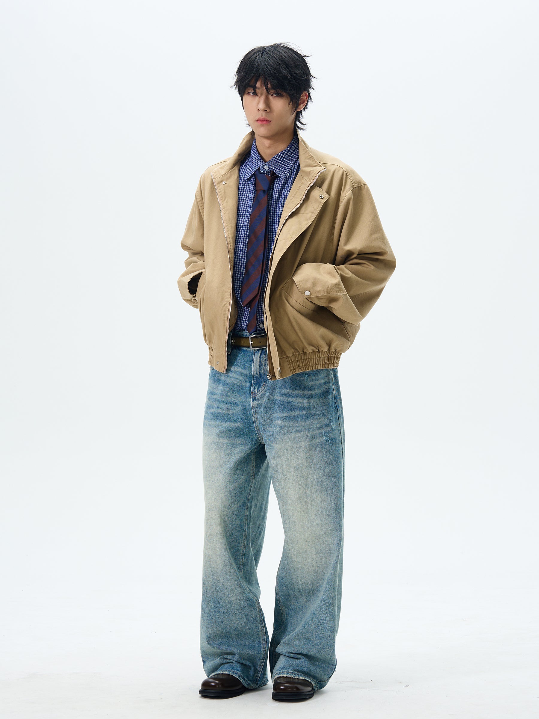 Light Wash Wide Leg Skater Jeans