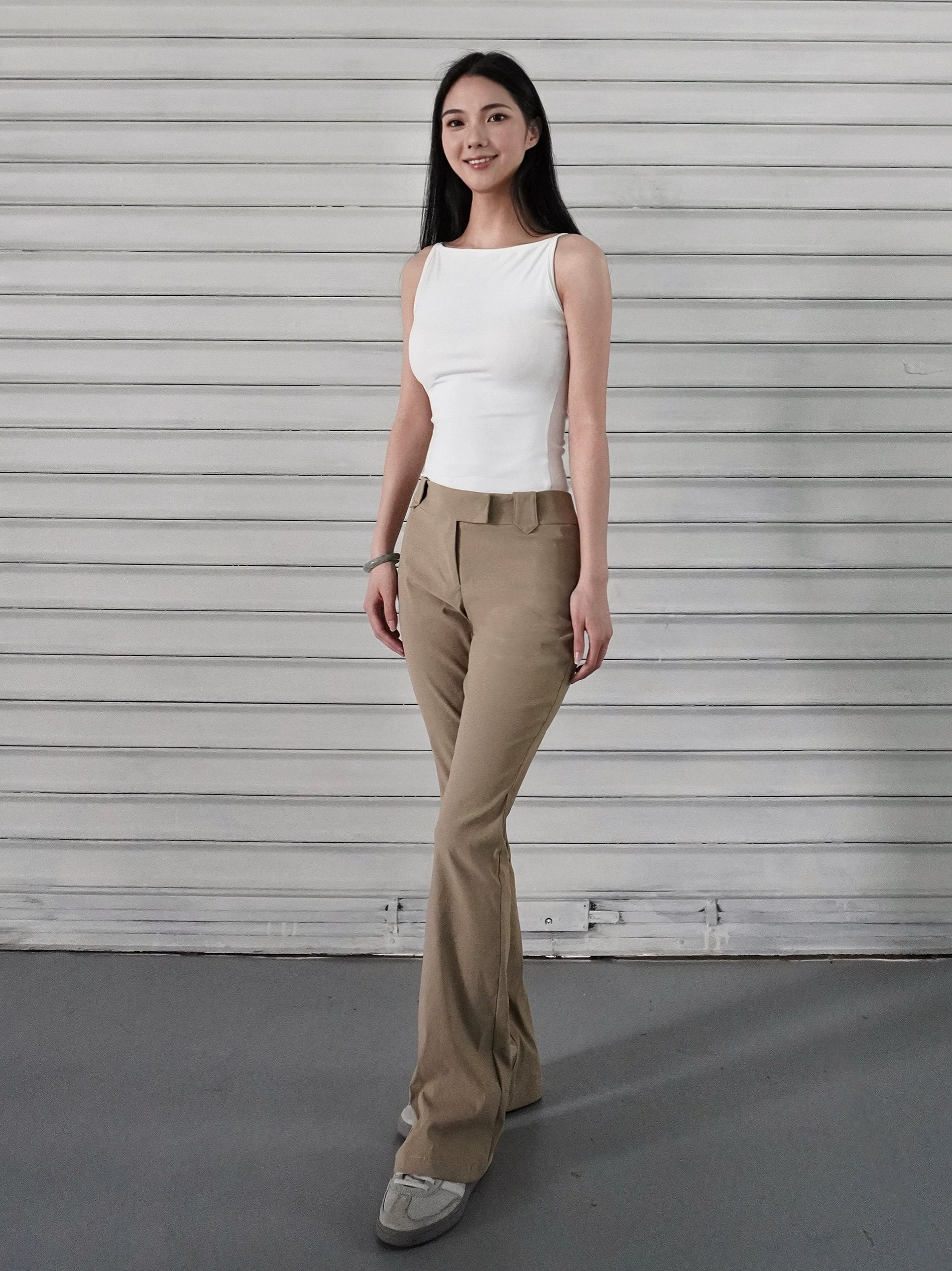 Camisole à épaules déroutantes françaises