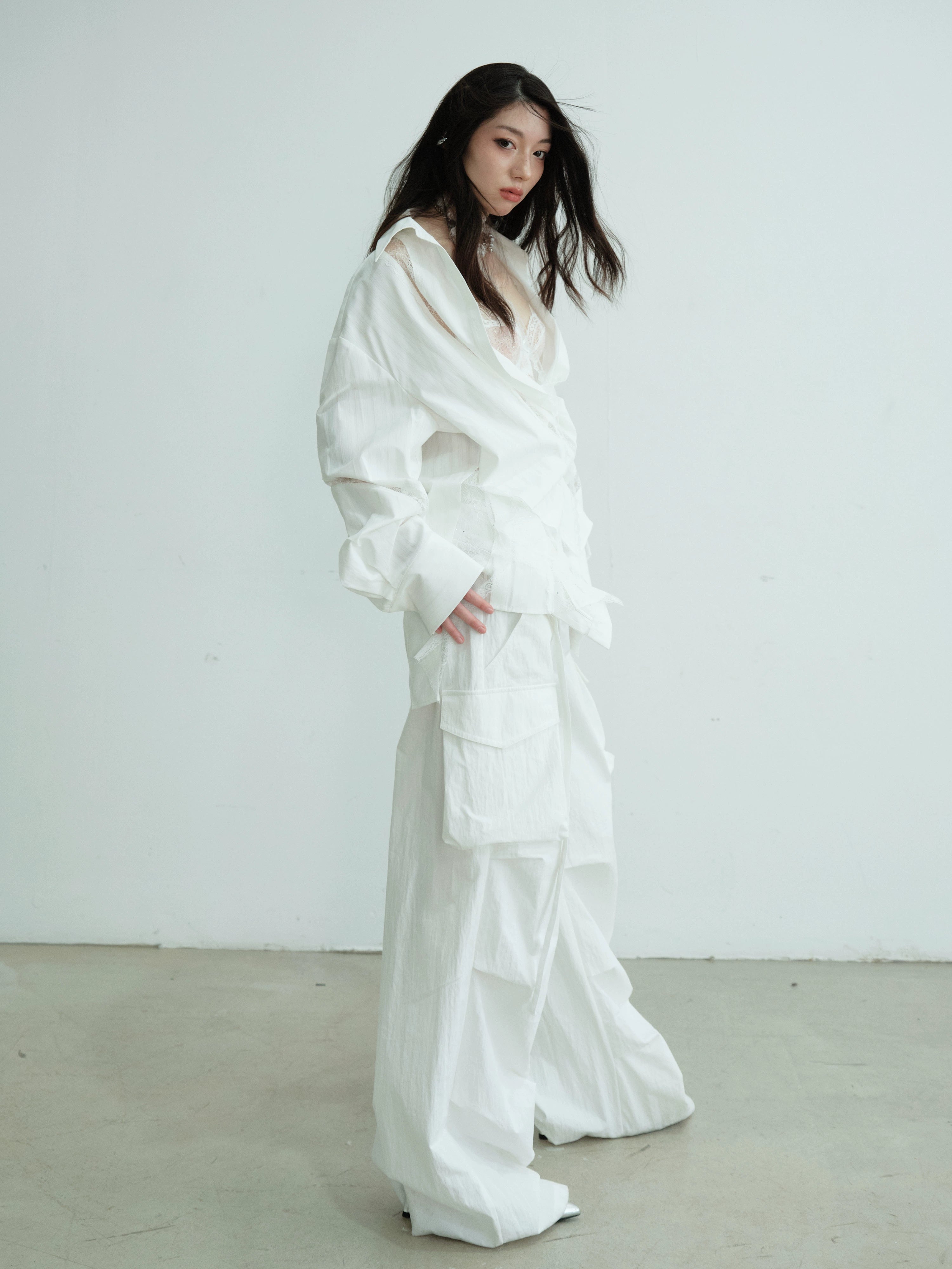 Classic White Cotton Long Sleeve Shirt