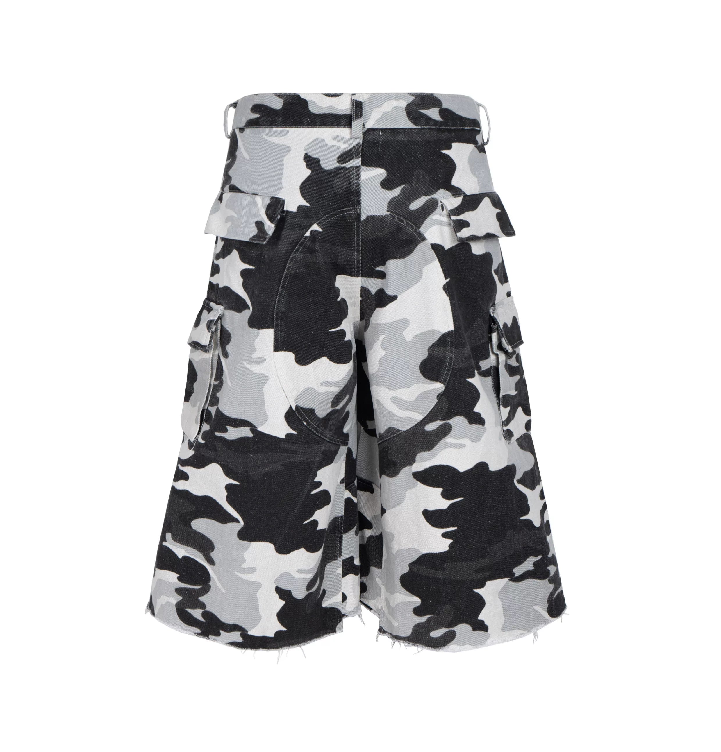 Mono Camo Trench Cargo Shorts