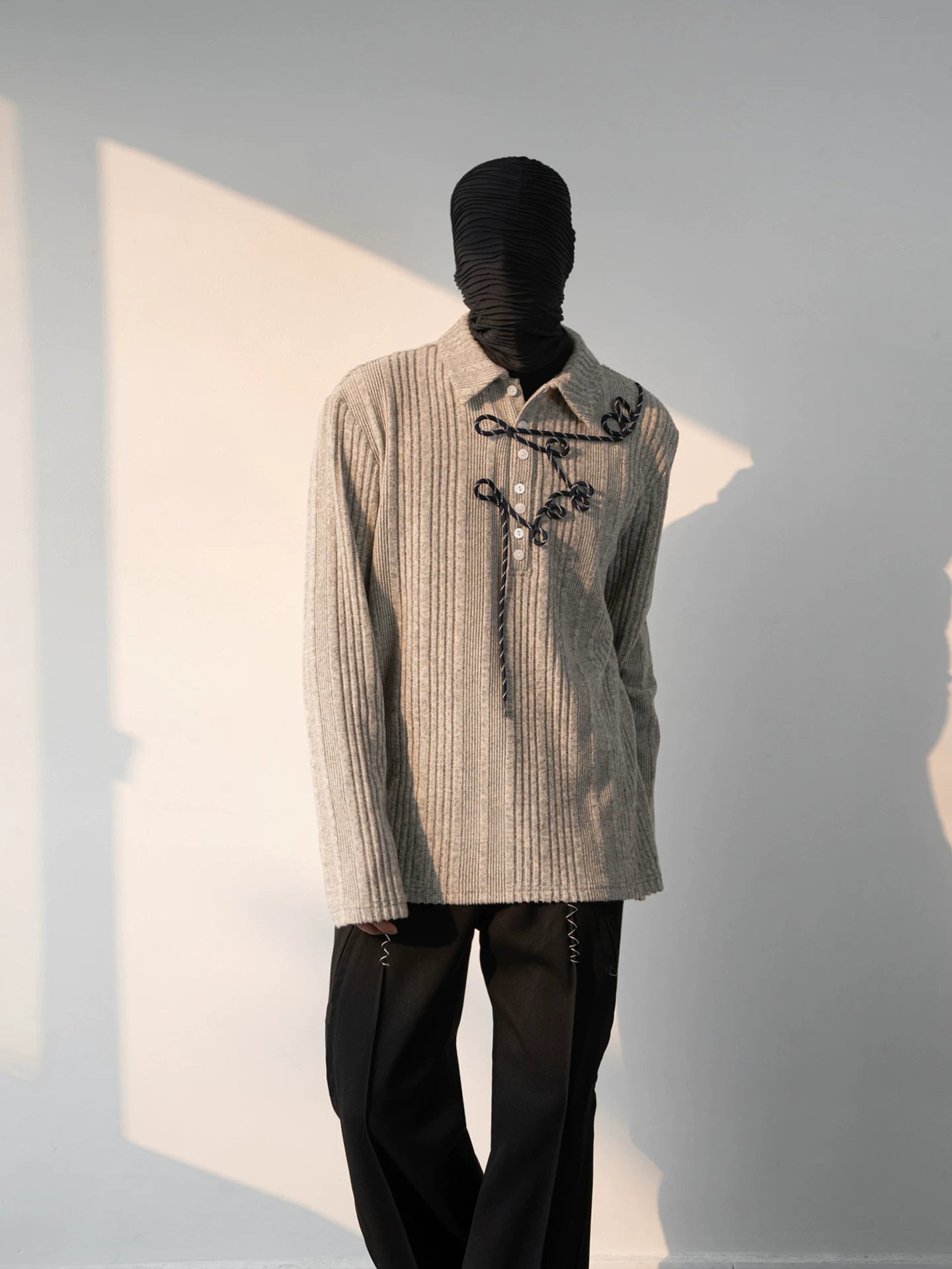 Twilight Script Ribbed Knit Overshirt