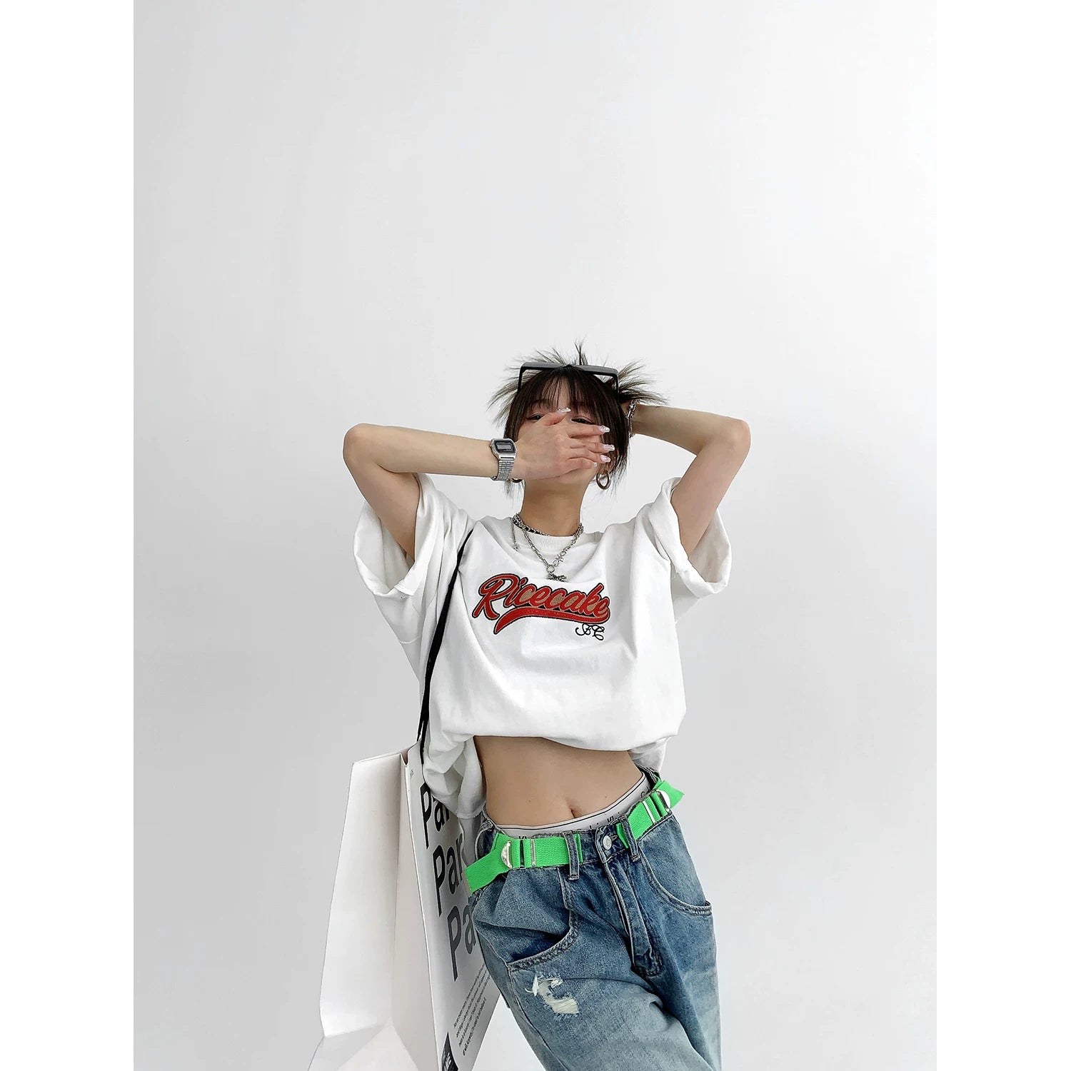 Midnight Varsity Ricecake Tee