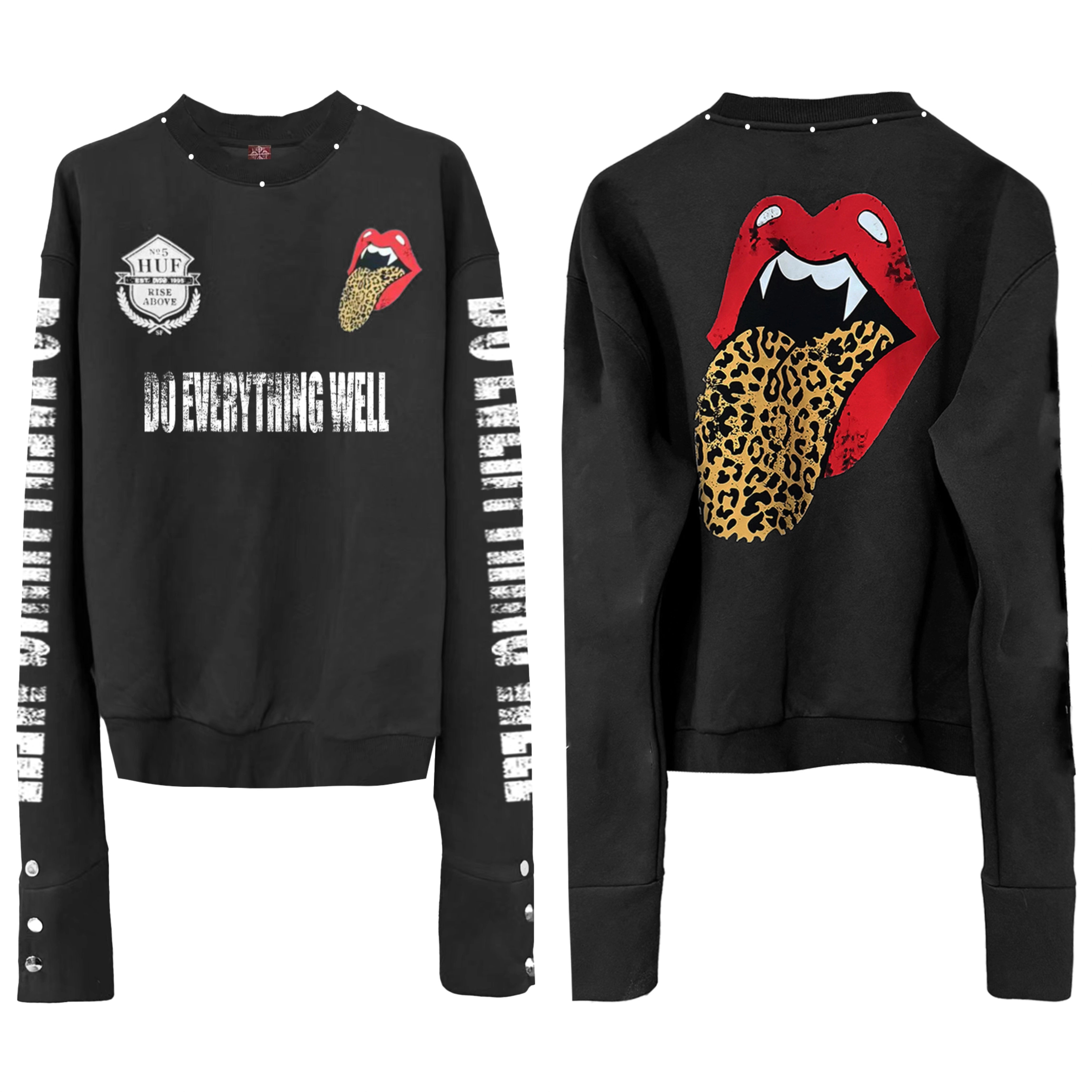 Leopard Fang Rebel Tongue Sweatshirt