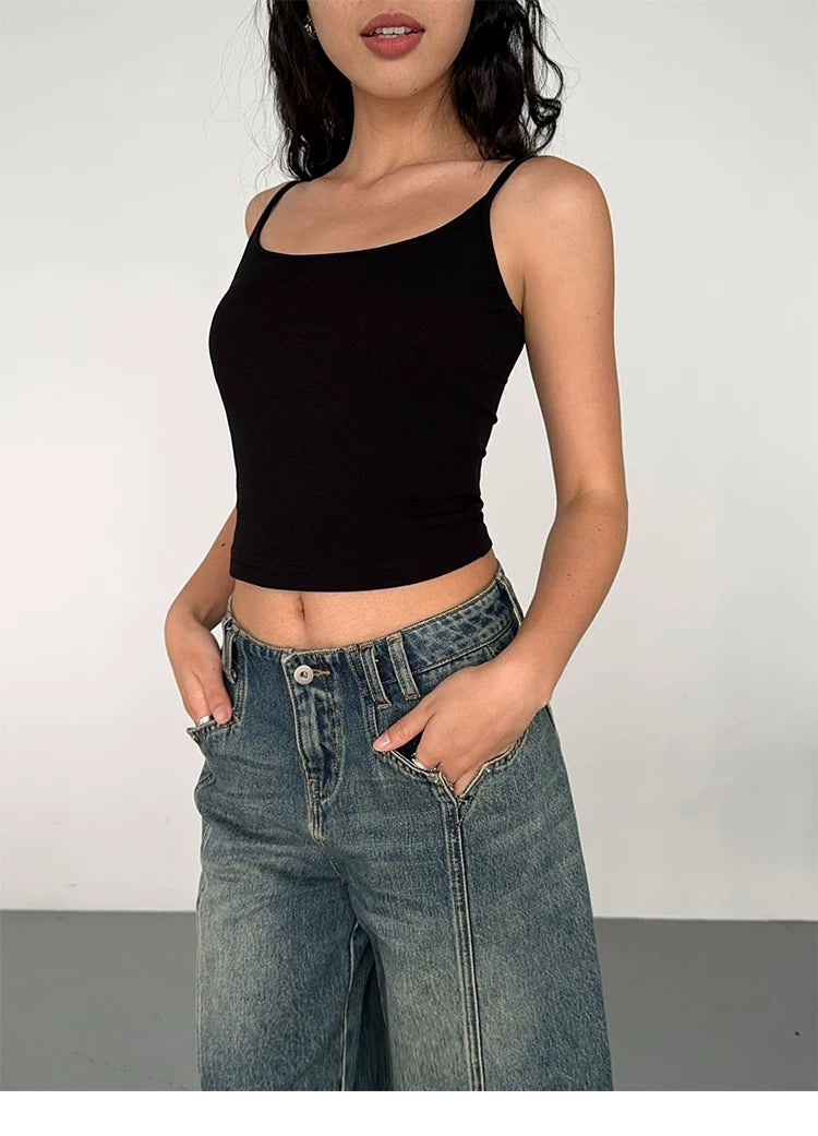 Rhythm Basics Fitted Cami Crop Top
