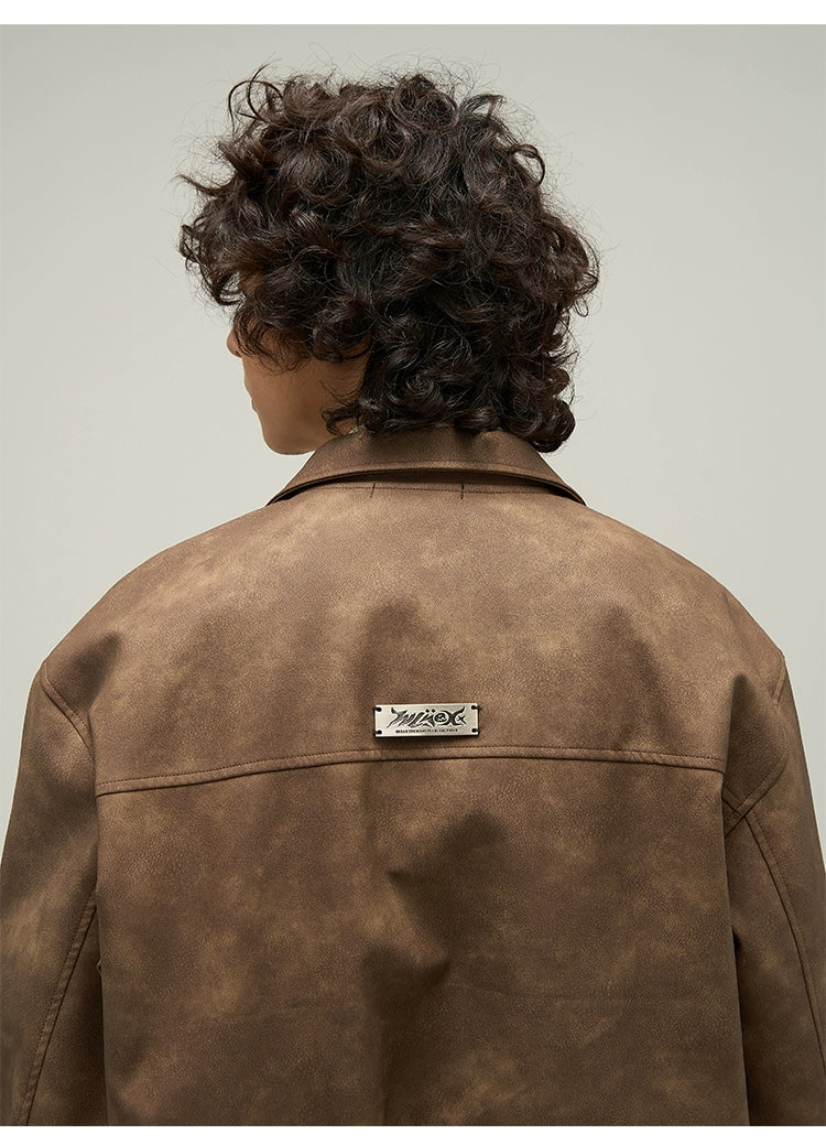 Vintage Faux Leather Jacket
