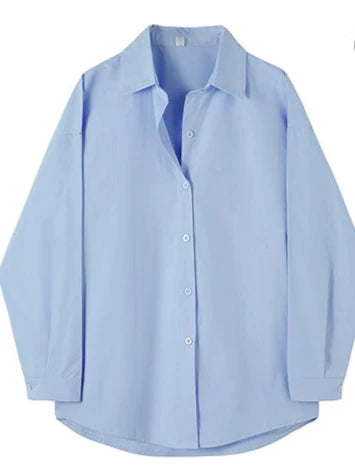 Weißes Button-Down-Hemd im Lagenlook Petite