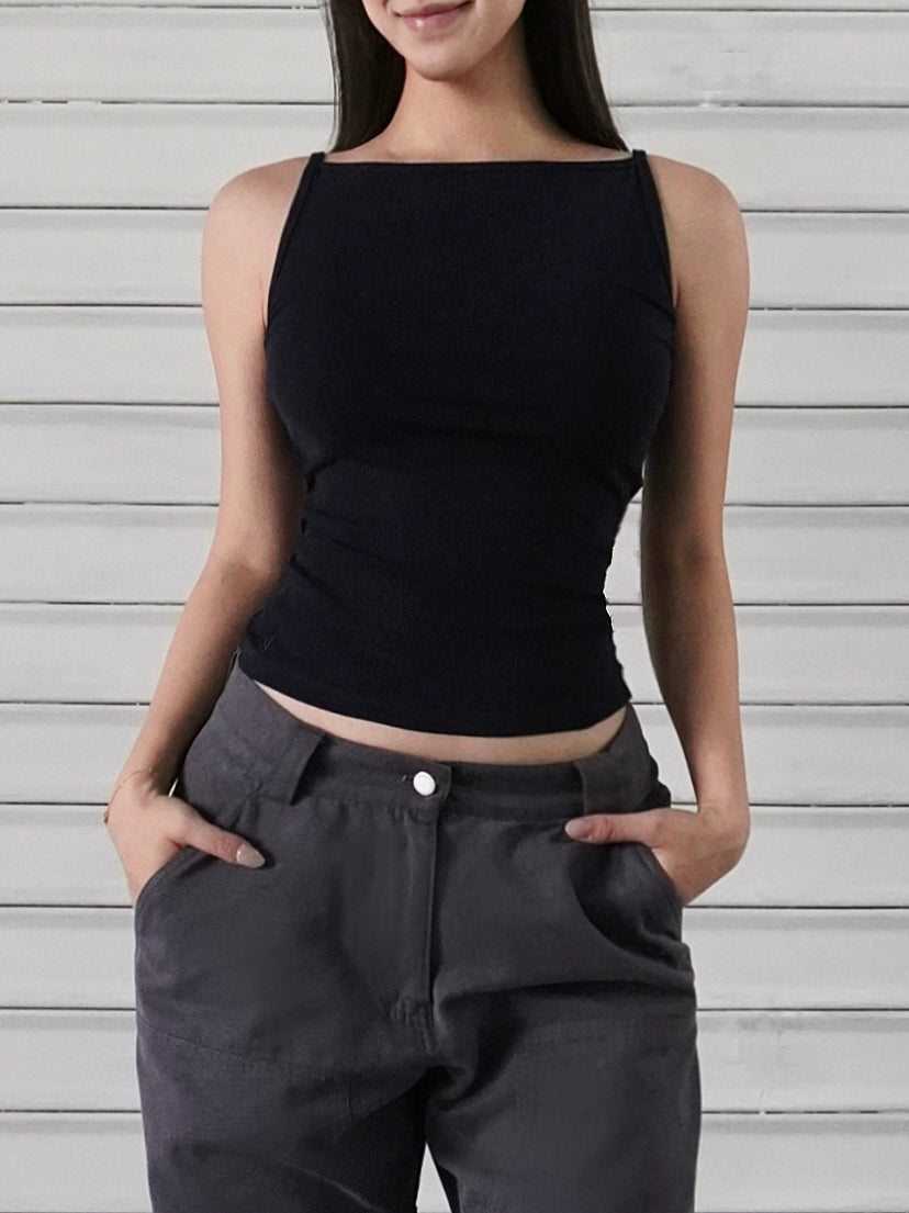Camisole à épaules déroutantes françaises