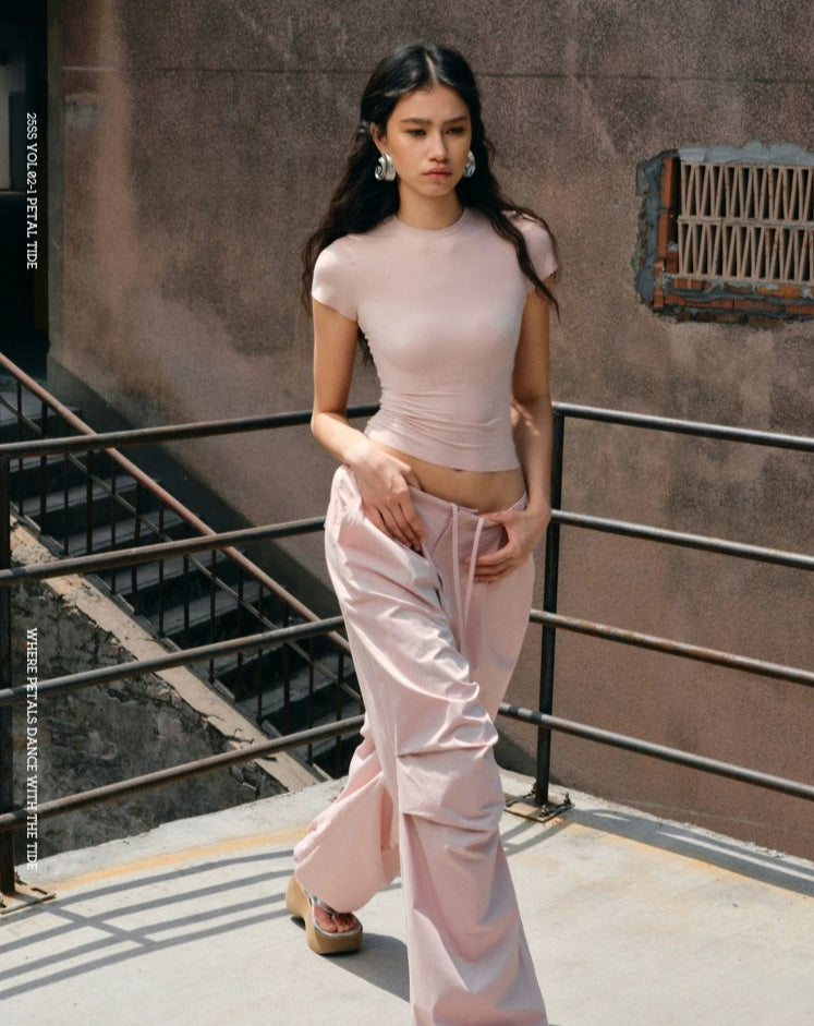 Slim Fit Basic Crop T-Shirt