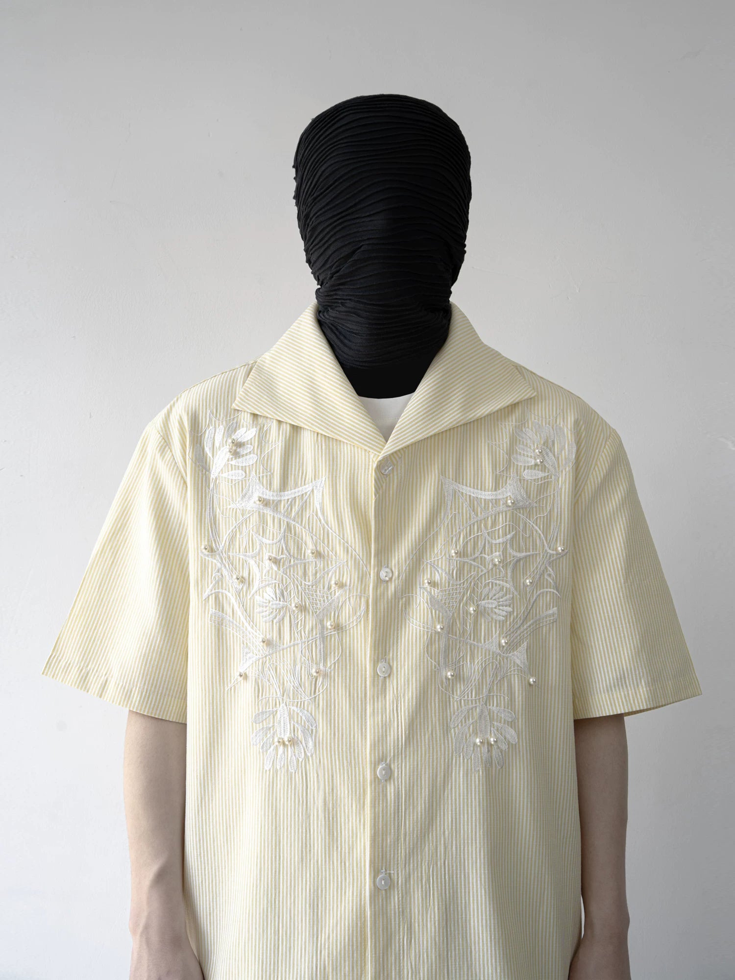 Lemon Veil Embroider Camp Shirt