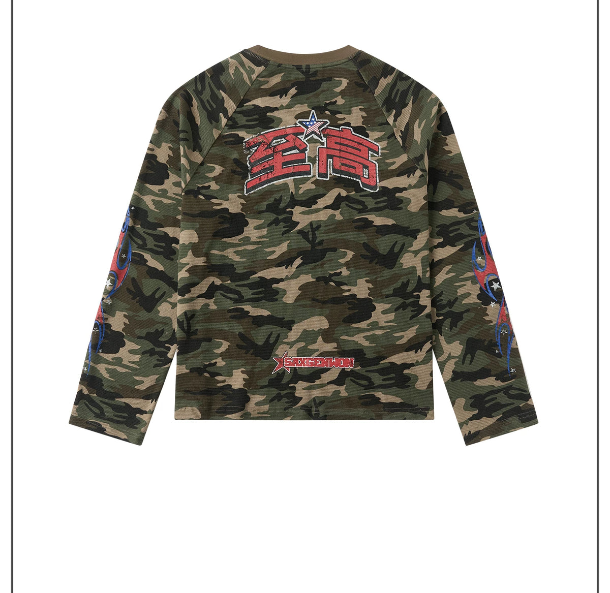 Starbound Camo Graphic Long Sleeve Tee