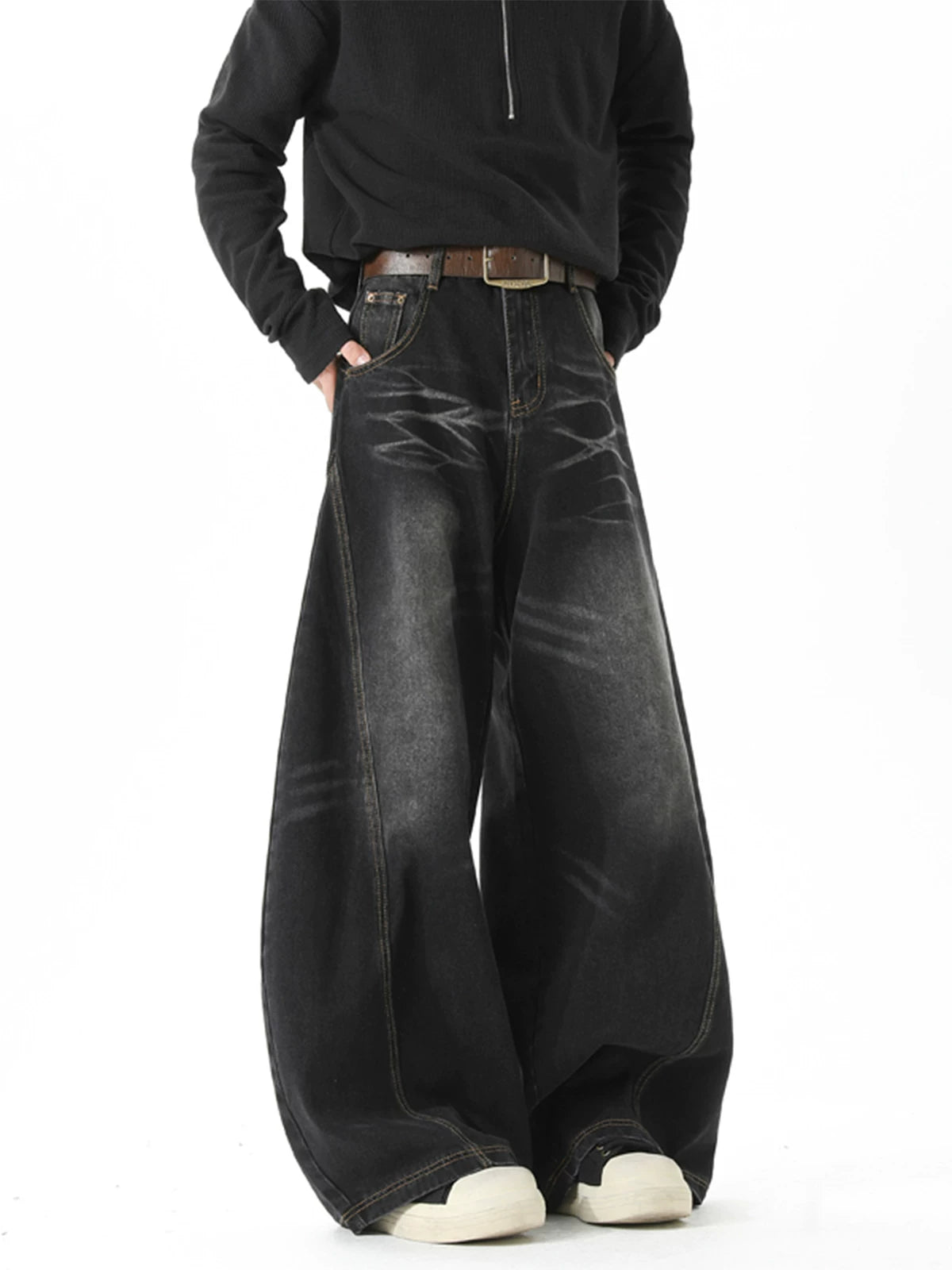 Ripple Wave Barrel Jeans