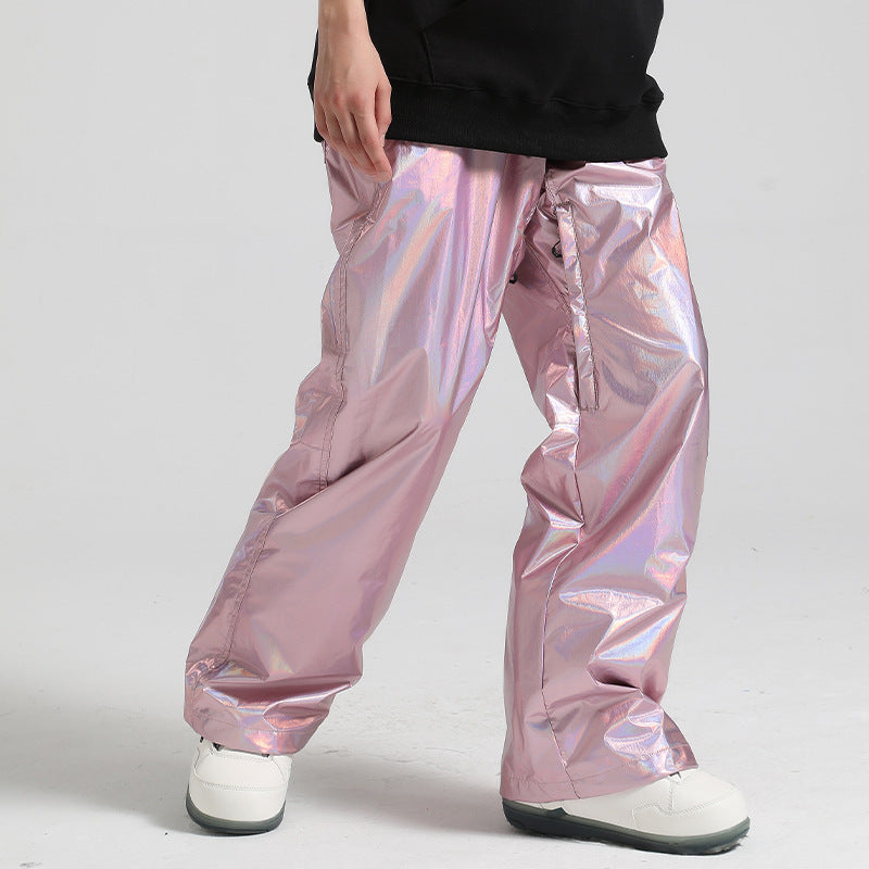 AuroraGlaze Shimmer Snow Pants