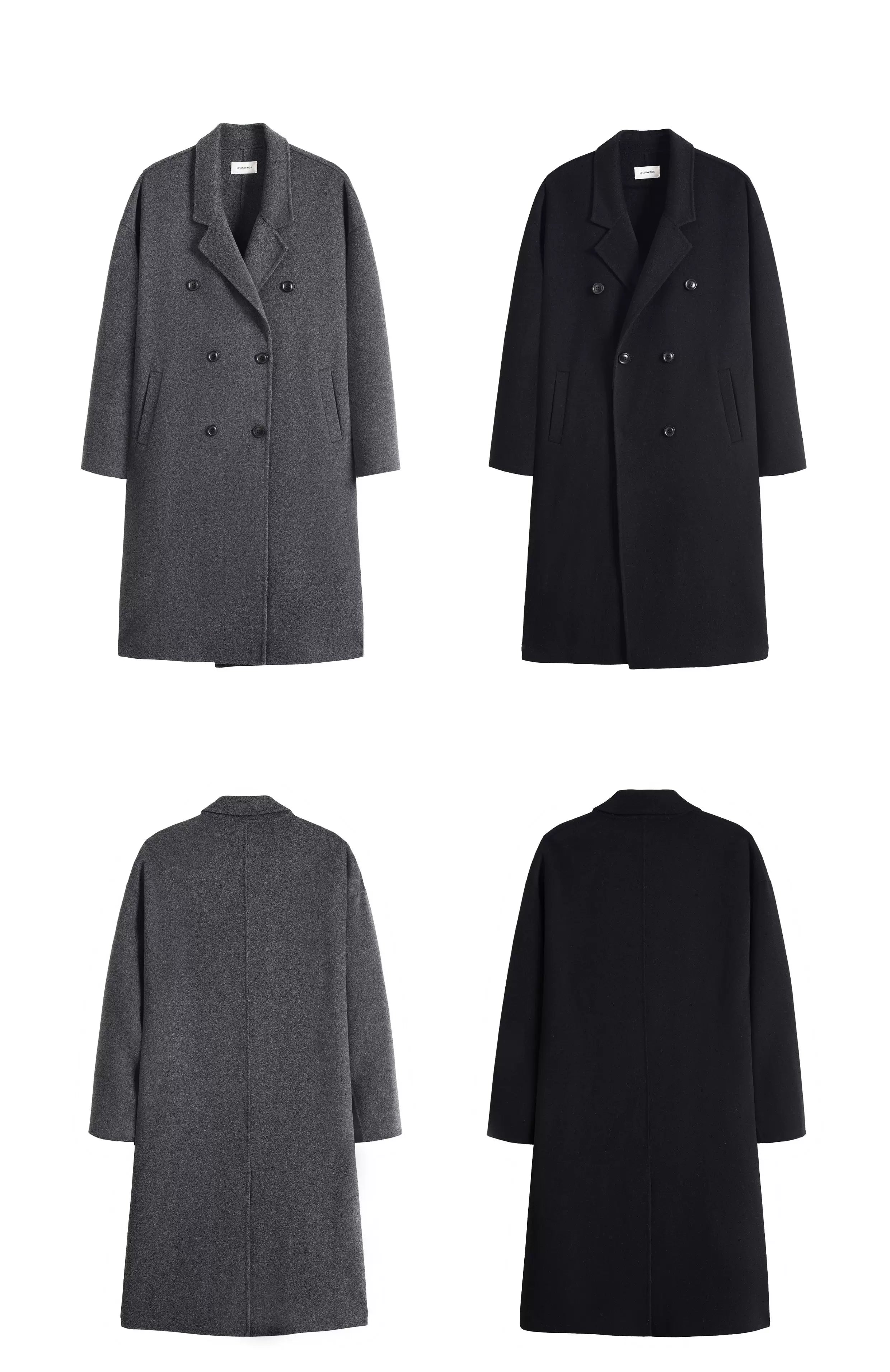 Metro Classic Double‑Breasted Wool Coat