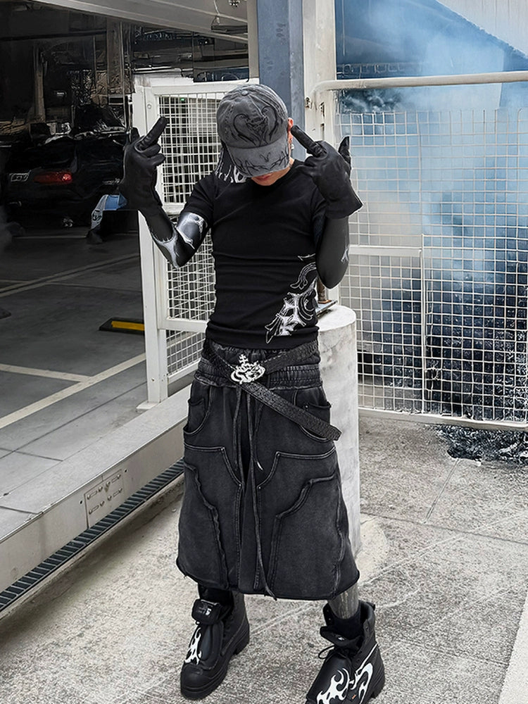 Tattoo Graphic Fitted T-Shirt