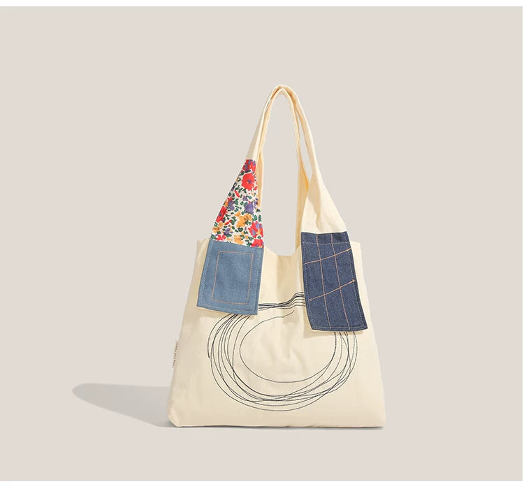 Patchwork Picnic Loop Tote