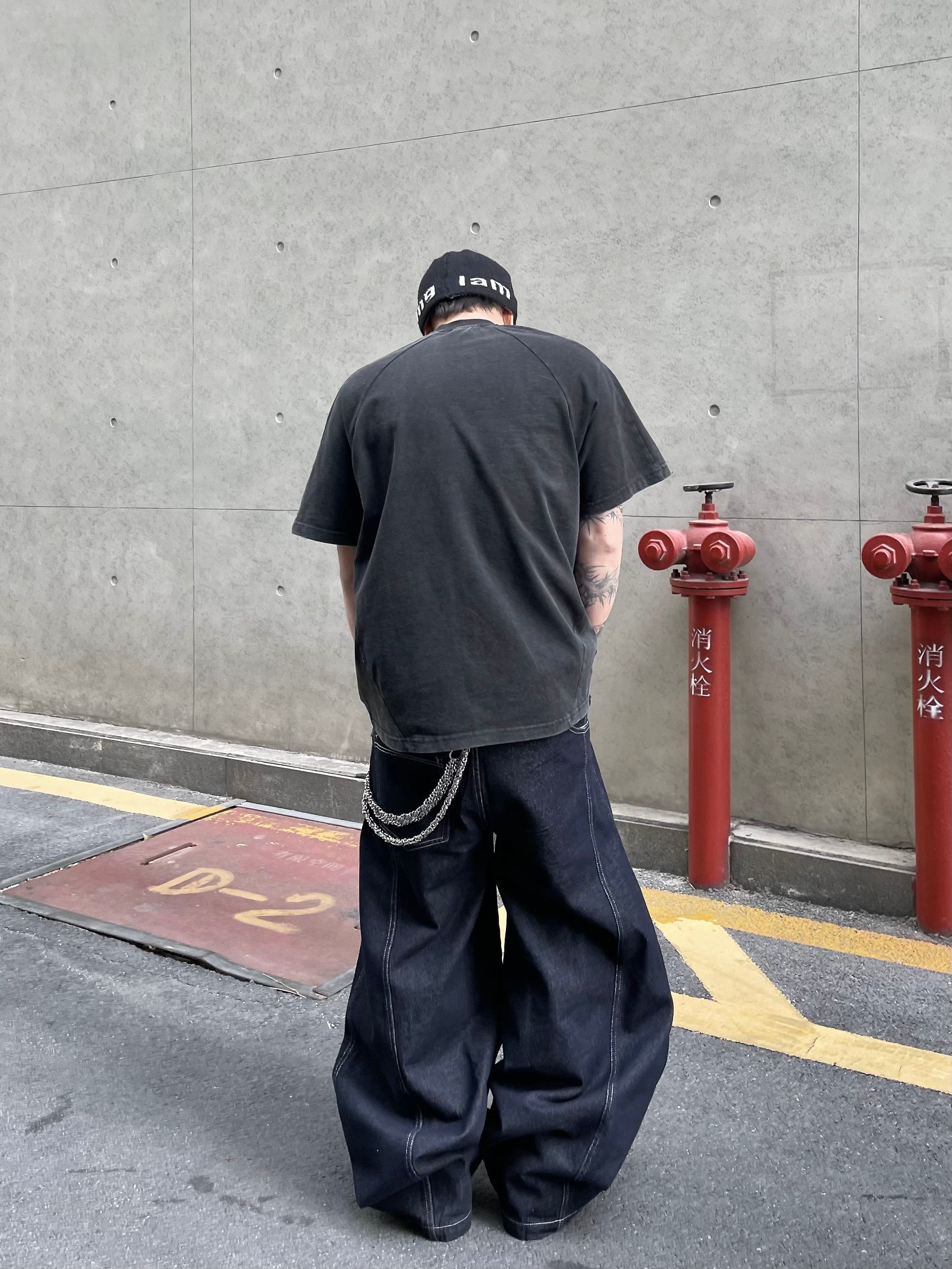 Letter Design Midnight Rebel Moto Tee