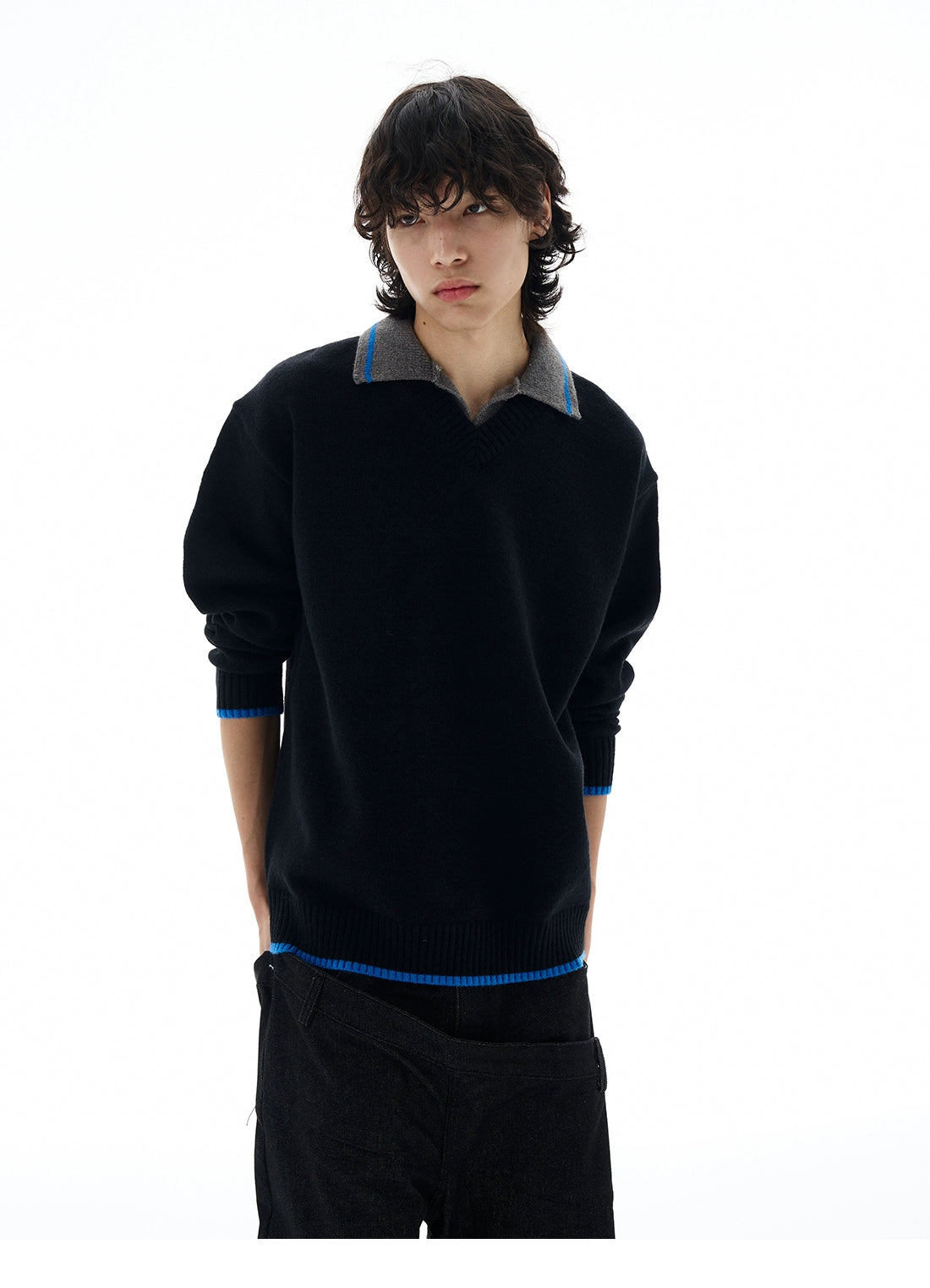 Midnight Edge Collar Sweater