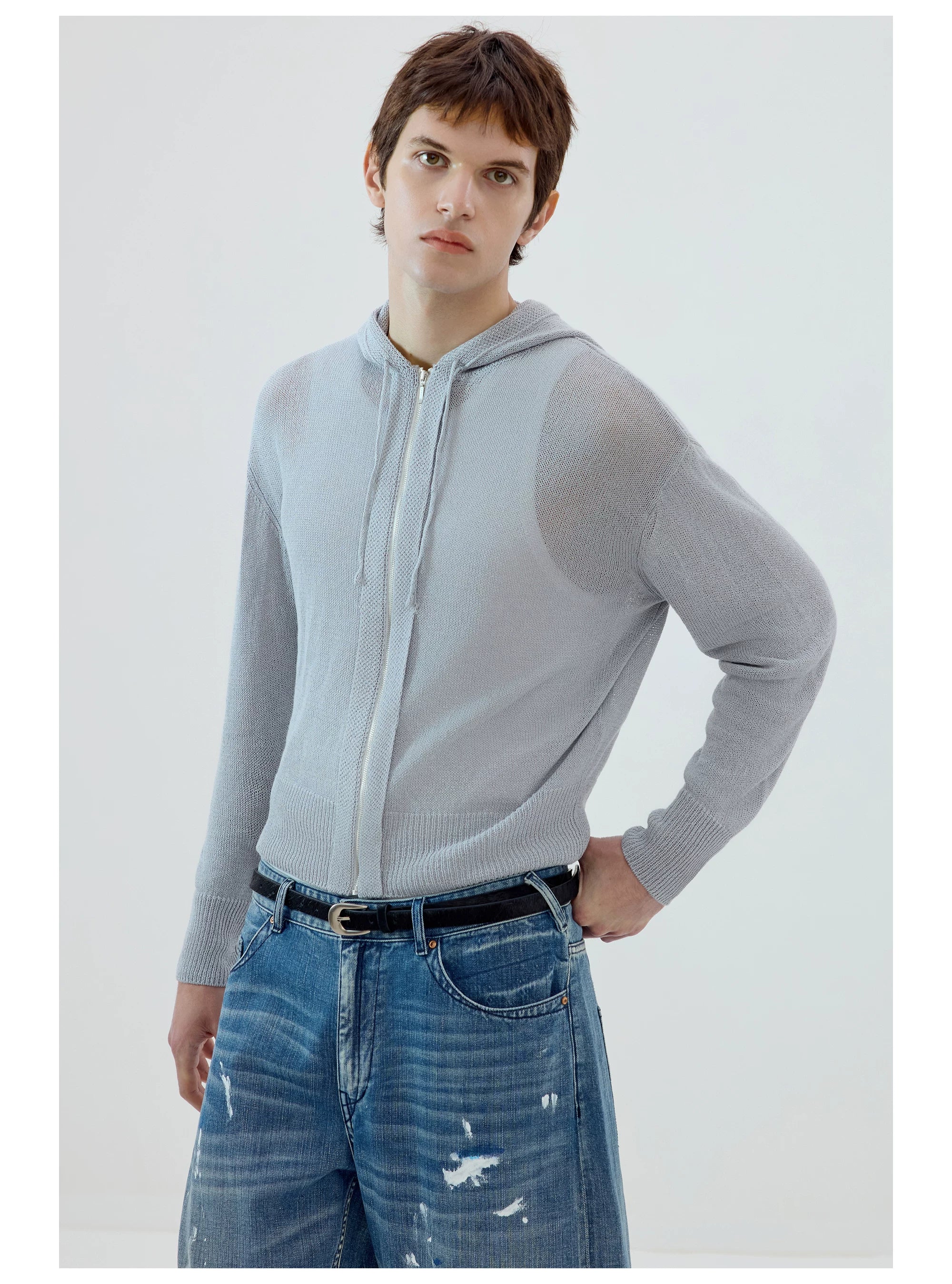 Buttermist Knit Zip Hoodie